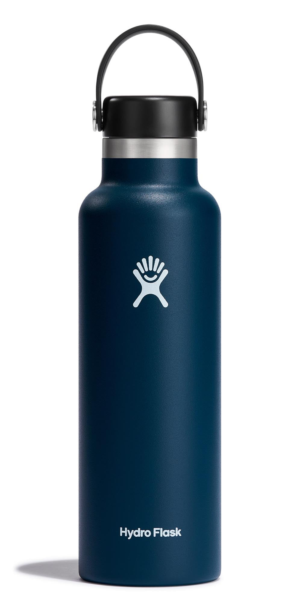 Trinkflasche Standard Flex Deckel 620ml indigo in Blau präsentiert im Onlineshop von KAQTU Design AG. Trinkflasche ist von Hydro Flask