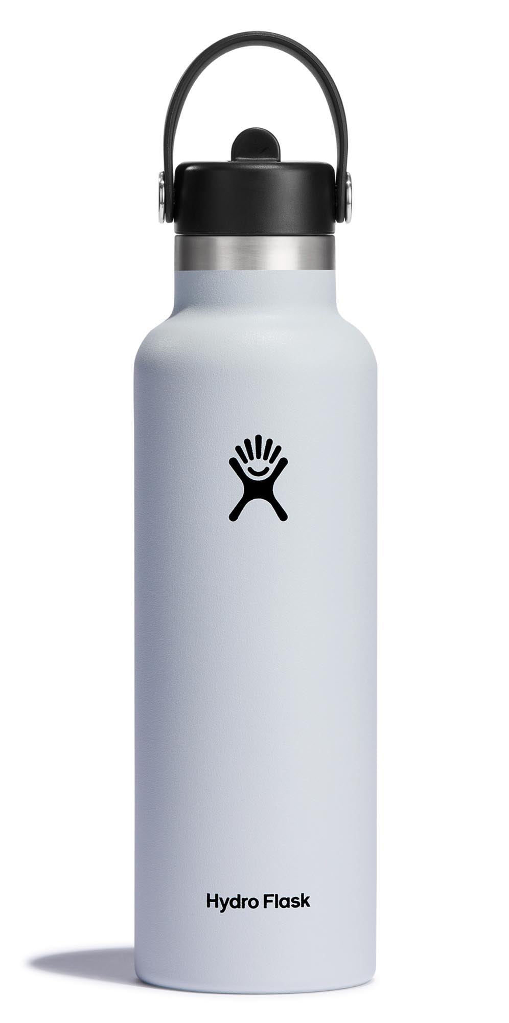 Trinkflasche Standard Flex Deckel m. Strohhalm 620ml weiss in Weiss präsentiert im Onlineshop von KAQTU Design AG. Trinkflasche ist von Hydro Flask