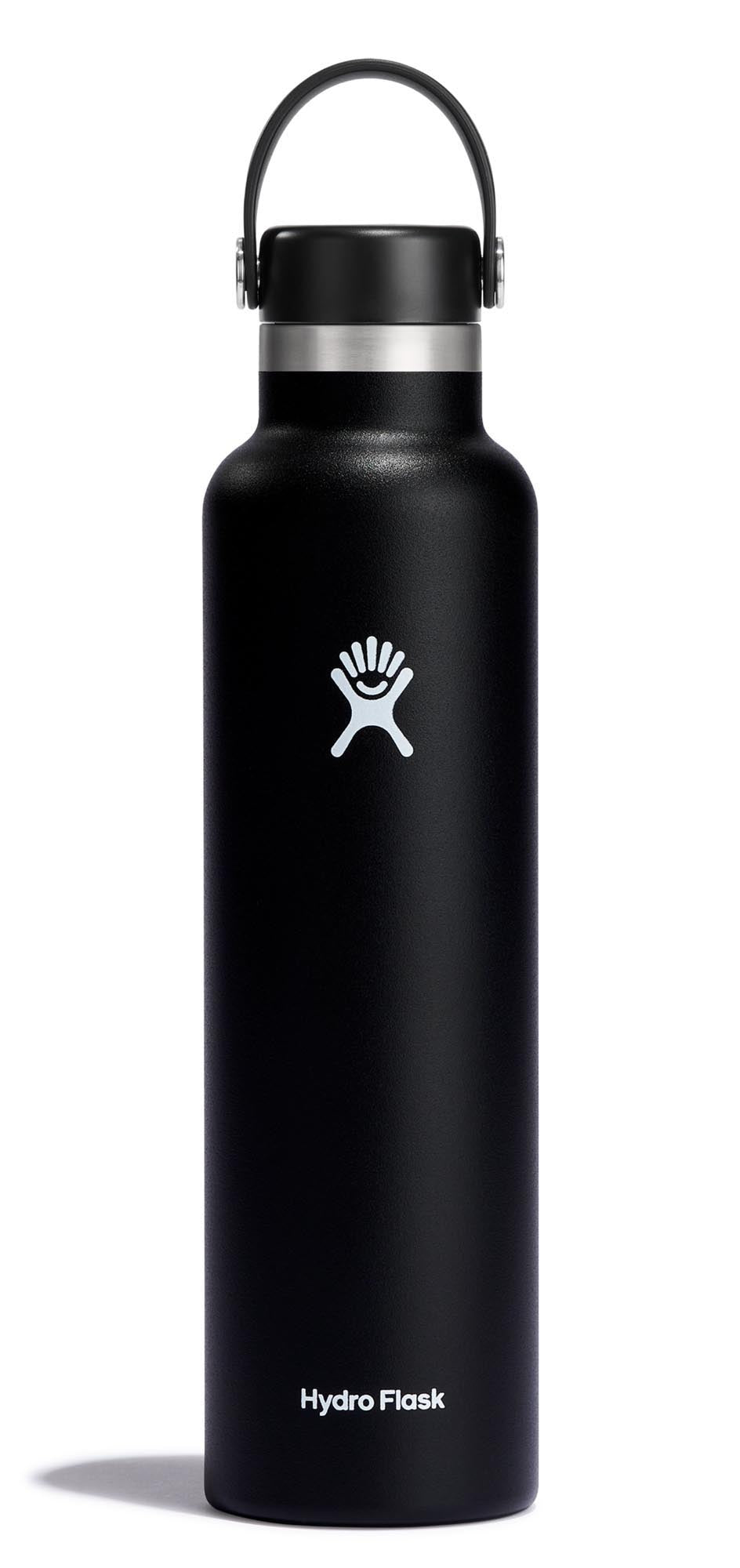 Trinkflasche Standard Flex Deckel 700ml schwarz in Schwarz präsentiert im Onlineshop von KAQTU Design AG. Trinkflasche ist von Hydro Flask