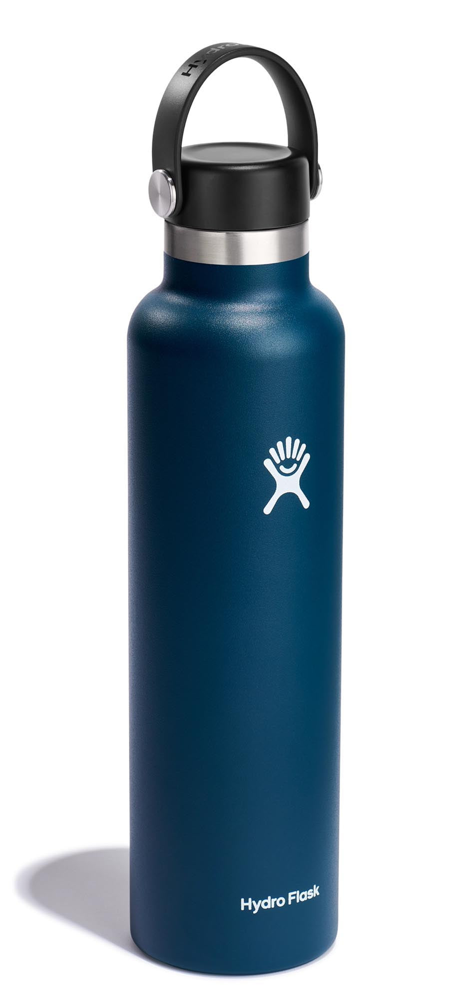Stylische Hydro Flask Trinkflasche in Indigo mit 700ml Fassungsvermögen und flexiblem Deckel, ideal für unterwegs und im Alltag.