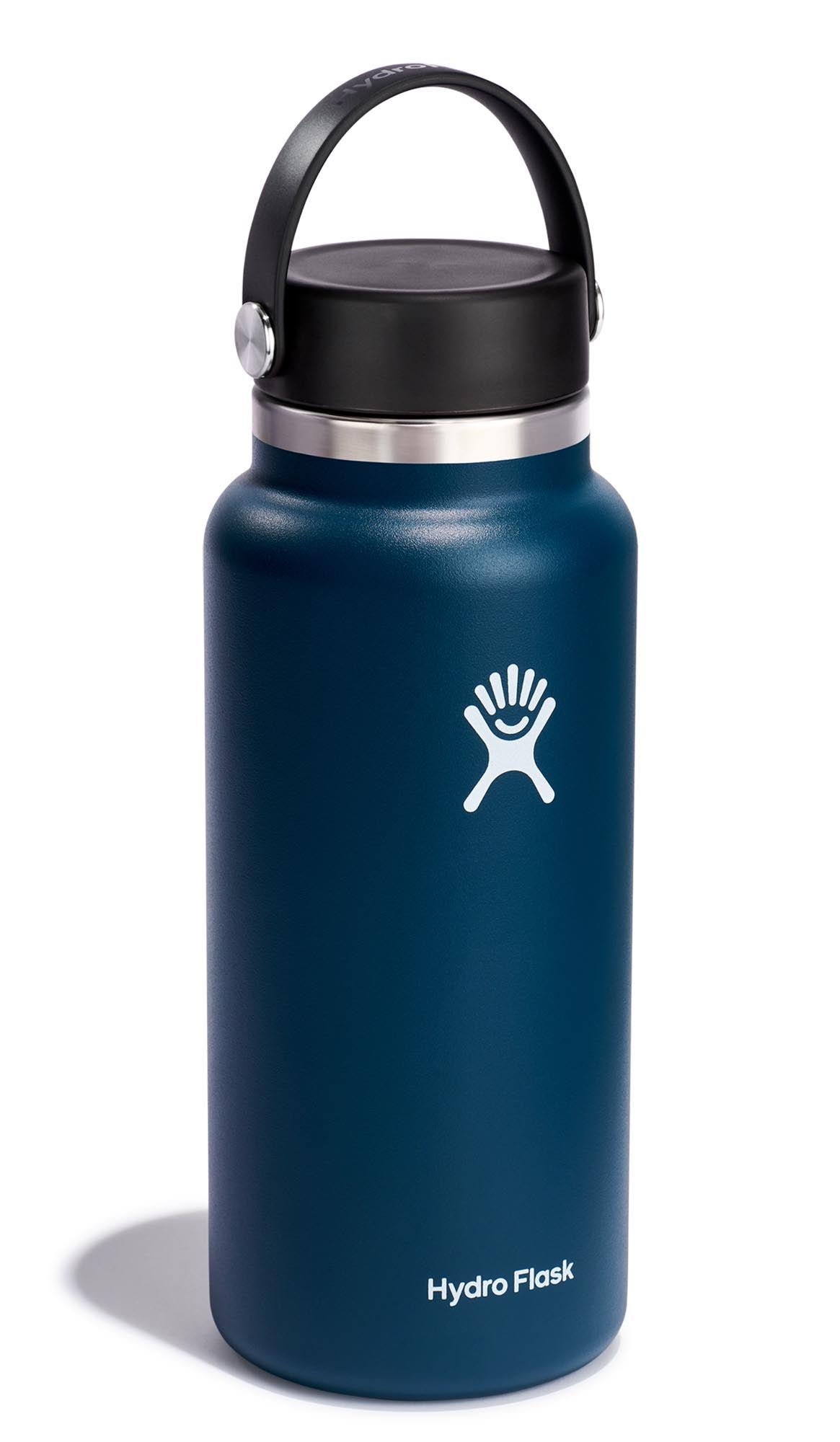 Trinkflasche Wide Flex Deckel 945ml indigo in Blau präsentiert im Onlineshop von KAQTU Design AG. Trinkflasche ist von Hydro Flask