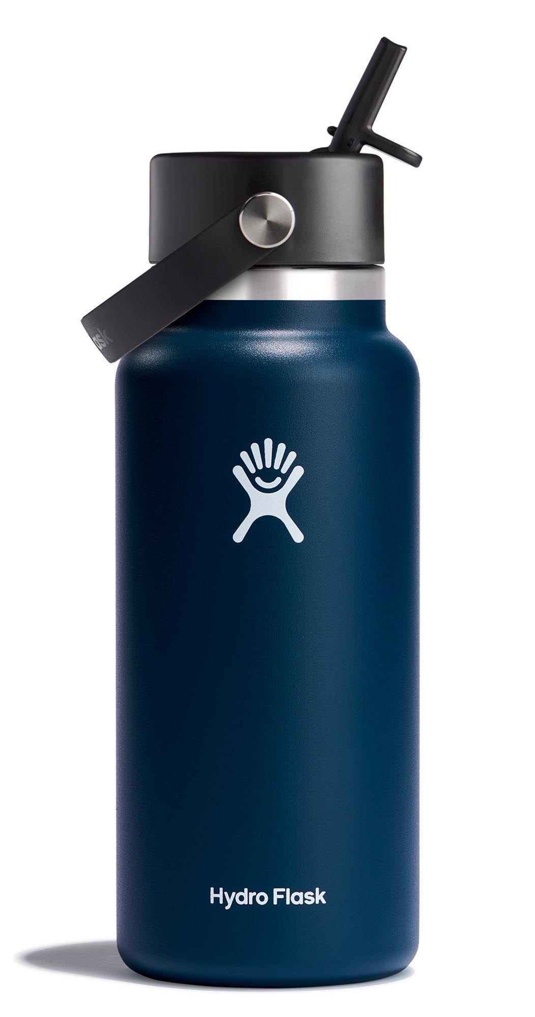 Trinkflasche Wide Flex Deckel Deckel Strohhalm 945ml indigo in Violett präsentiert im Onlineshop von KAQTU Design AG. Trinkflasche ist von Hydro Flask