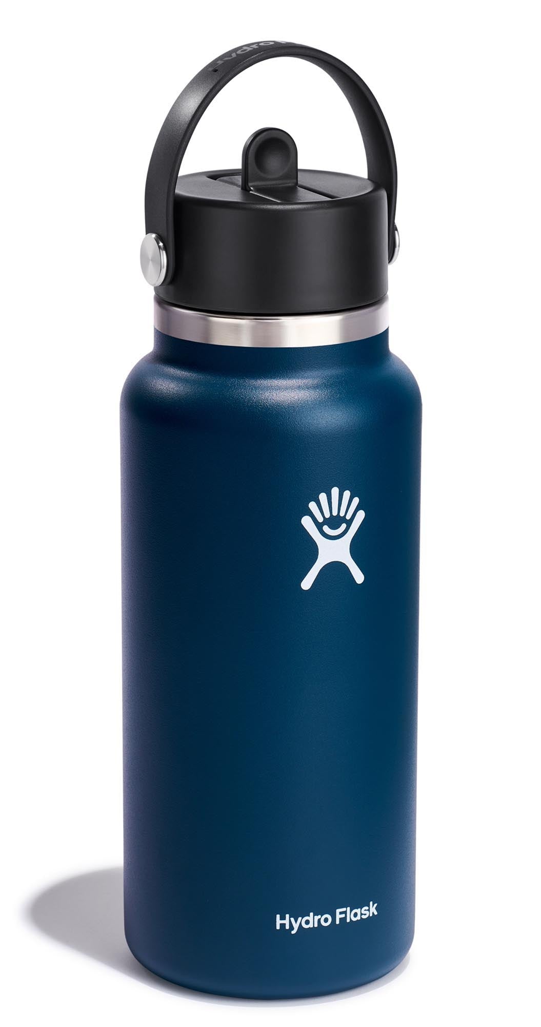 Trinkflasche Wide Flex Deckel Deckel Strohhalm 945ml indigo in Violett präsentiert im Onlineshop von KAQTU Design AG. Trinkflasche ist von Hydro Flask