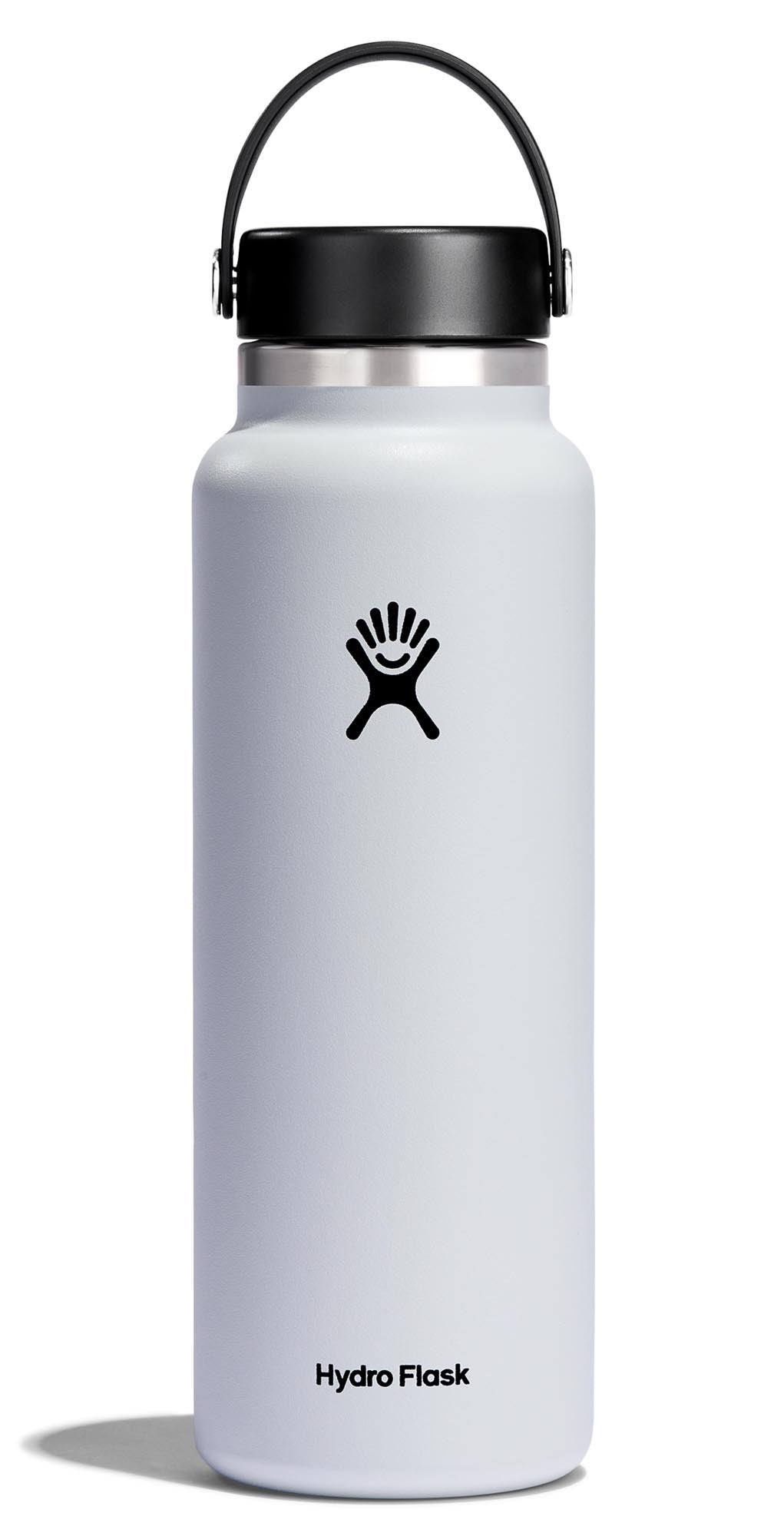 Trinkflasche Wide Flex Deckel 1180ml weiss in Weiss präsentiert im Onlineshop von KAQTU Design AG. Trinkflasche ist von Hydro Flask