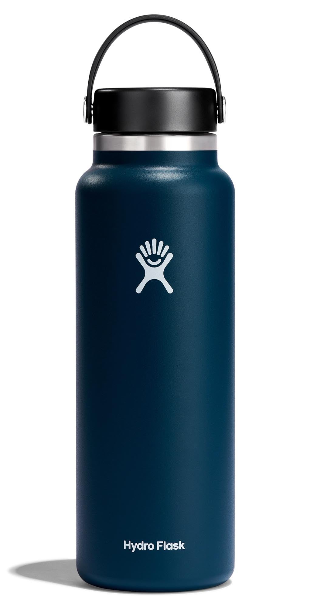 Trinkflasche Wide Flex Deckel 1180ml indigo in Blau präsentiert im Onlineshop von KAQTU Design AG. Trinkflasche ist von Hydro Flask