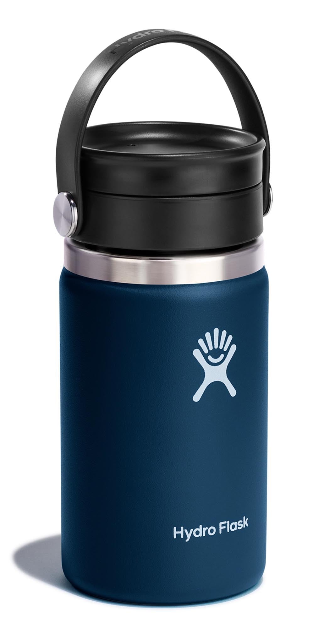 Trinkflasche Wide Flex Sip Deckel 350ml indigo in Blau präsentiert im Onlineshop von KAQTU Design AG. Trinkflasche ist von Hydro Flask