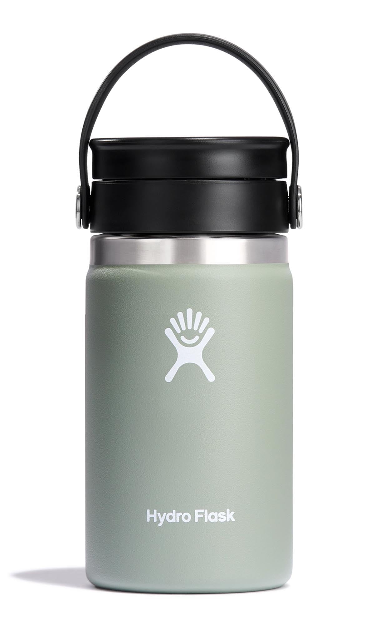 Trinkflasche Wide Flex Sip Deckel 350ml agave in Silber präsentiert im Onlineshop von KAQTU Design AG. Trinkflasche ist von Hydro Flask
