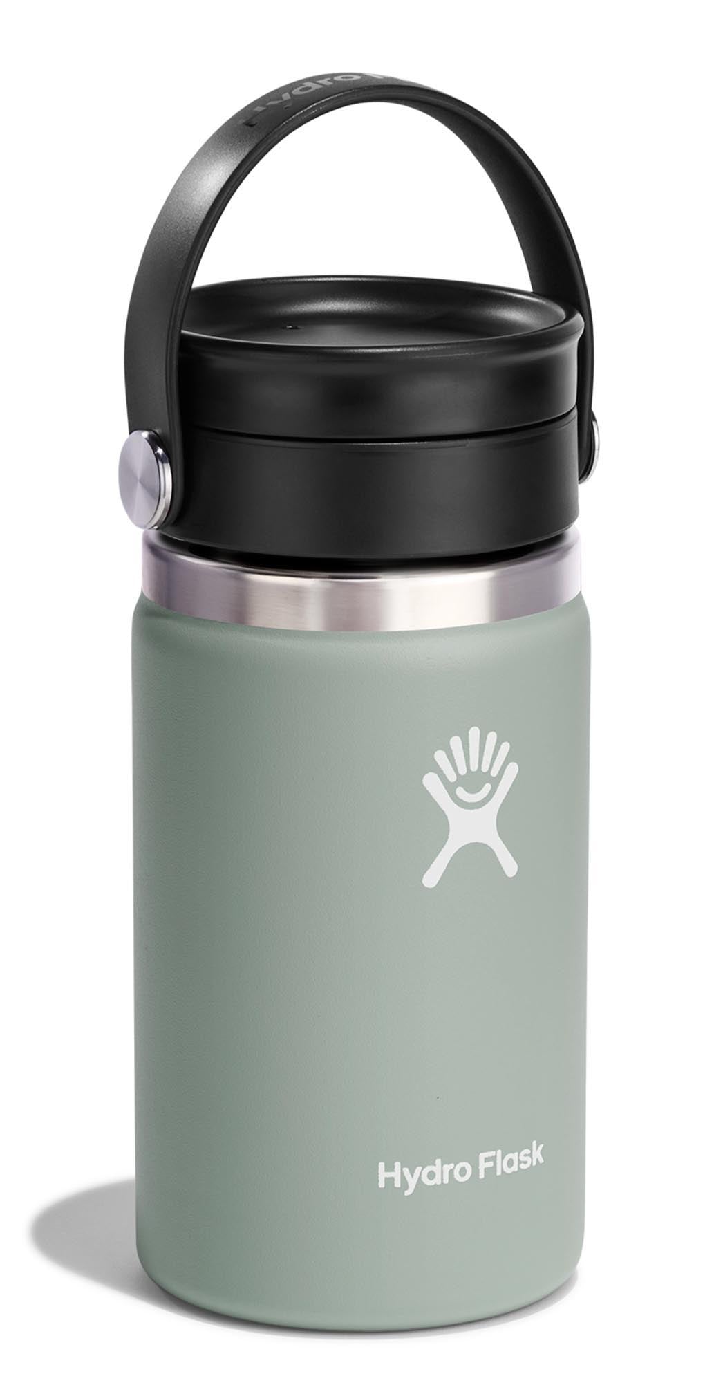 Trinkflasche Wide Flex Sip Deckel 350ml agave in Silber präsentiert im Onlineshop von KAQTU Design AG. Trinkflasche ist von Hydro Flask
