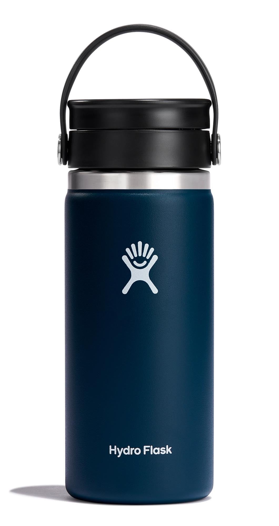 Trinkflasche Wide Flex Sip Deckel 470ml indigo in Blau präsentiert im Onlineshop von KAQTU Design AG. Trinkflasche ist von Hydro Flask