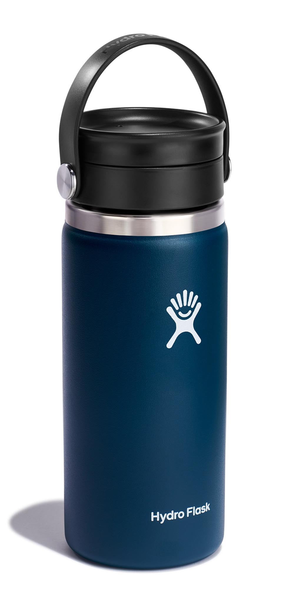 Trinkflasche Wide Flex Sip Deckel 470ml indigo in Blau präsentiert im Onlineshop von KAQTU Design AG. Trinkflasche ist von Hydro Flask