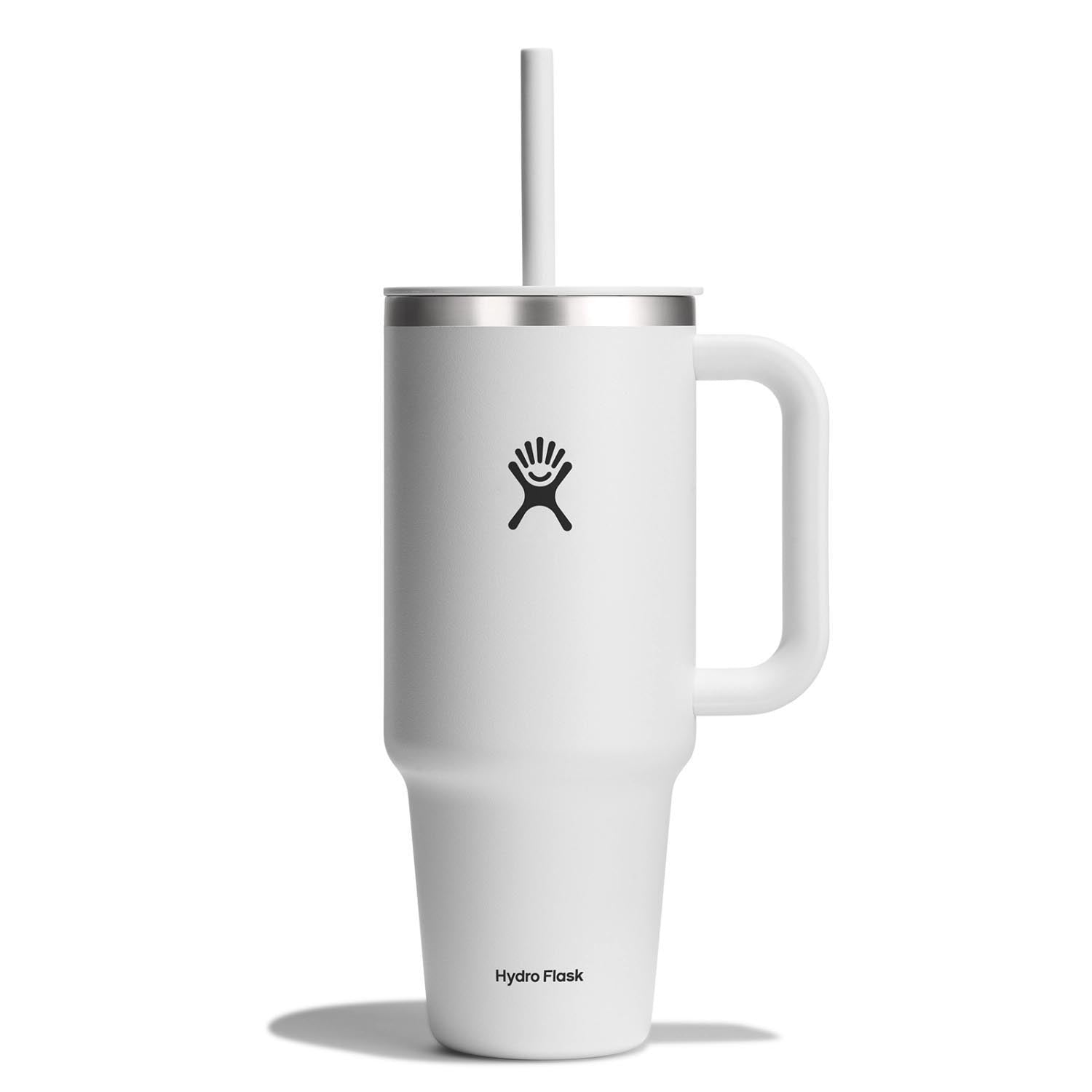 Reisebecher mit Trinkhalm 1180ml weiss in Weiss präsentiert im Onlineshop von KAQTU Design AG. Tasse ist von Hydro Flask