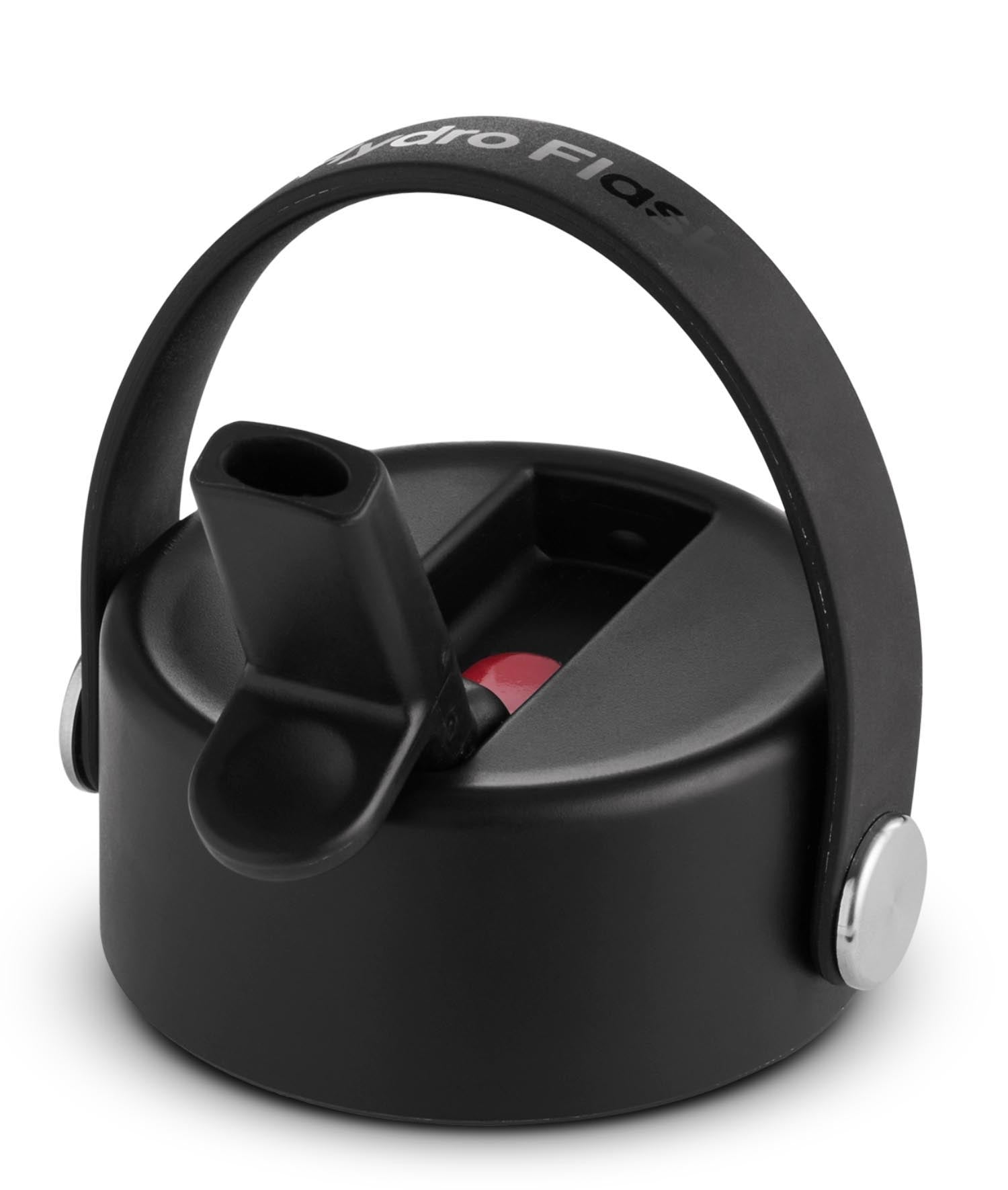 Deckel Wide Flex mit Strohhalm schwarz in Schwarz präsentiert im Onlineshop von KAQTU Design AG. Aufbewahrungsbehälter ist von Hydro Flask