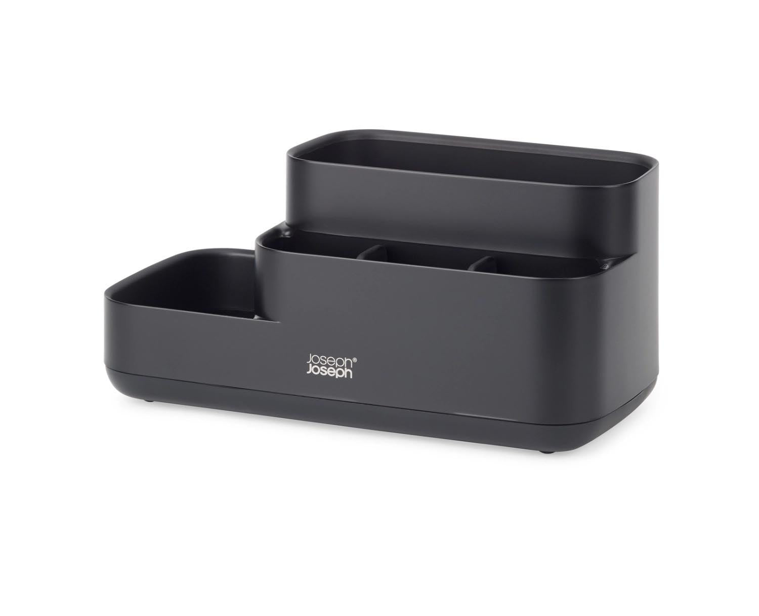 EasyStore Badezimmer Caddy mattschwarz in Schwarz präsentiert im Onlineshop von KAQTU Design AG. Badzubehör ist von Joseph Joseph