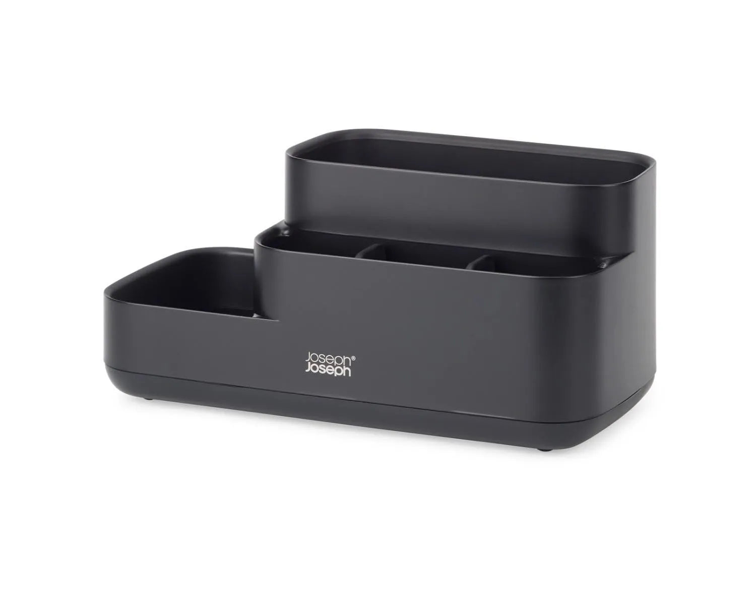 EasyStore Badezimmer Caddy mattschwarz in Schwarz präsentiert im Onlineshop von KAQTU Design AG. Badzubehör ist von Joseph Joseph