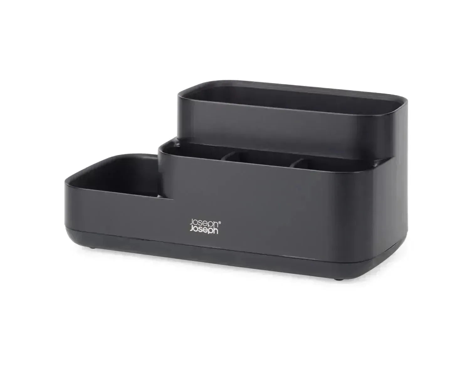 EasyStore Badezimmer Caddy mattschwarz in Schwarz präsentiert im Onlineshop von KAQTU Design AG. Badzubehör ist von Joseph Joseph
