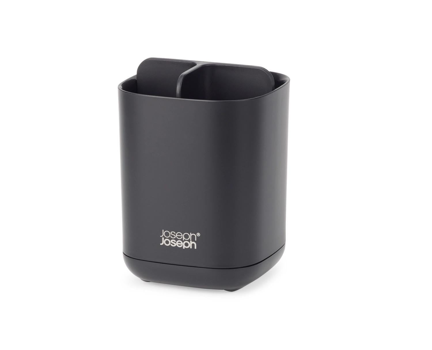 EasyStore Zahnbürstenhalter klein mattschwarz in Schwarz präsentiert im Onlineshop von KAQTU Design AG. Badzubehör ist von Joseph Joseph