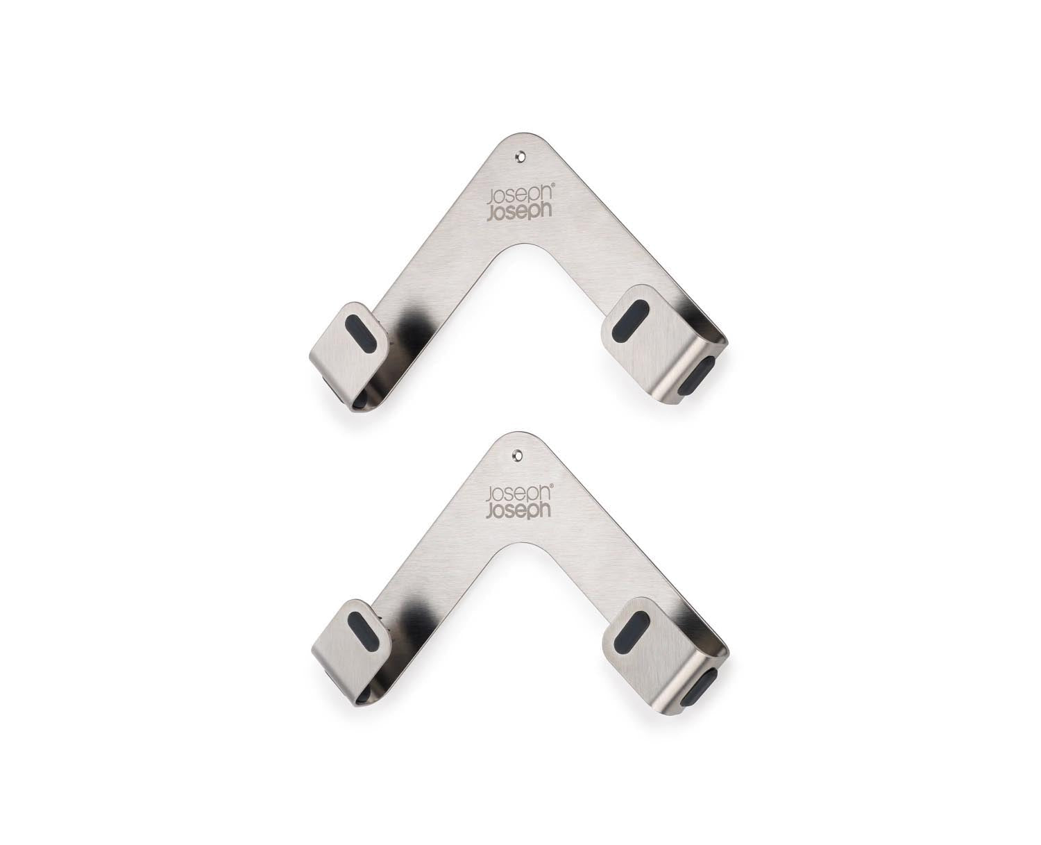 2er Space Pfannendeckelhalter Edelstahl in Silber präsentiert im Onlineshop von KAQTU Design AG. Kochbesteck ist von Joseph Joseph