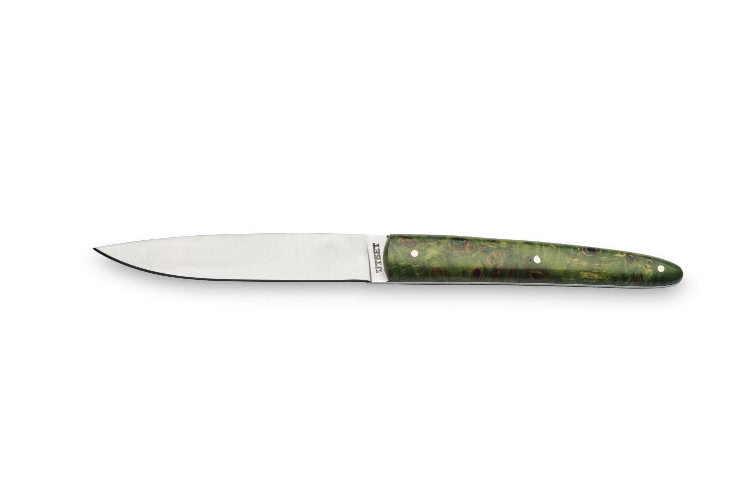 Utset Steakmesser Grün in Grün präsentiert im Onlineshop von KAQTU Design AG. Küchenmesser ist von Comas