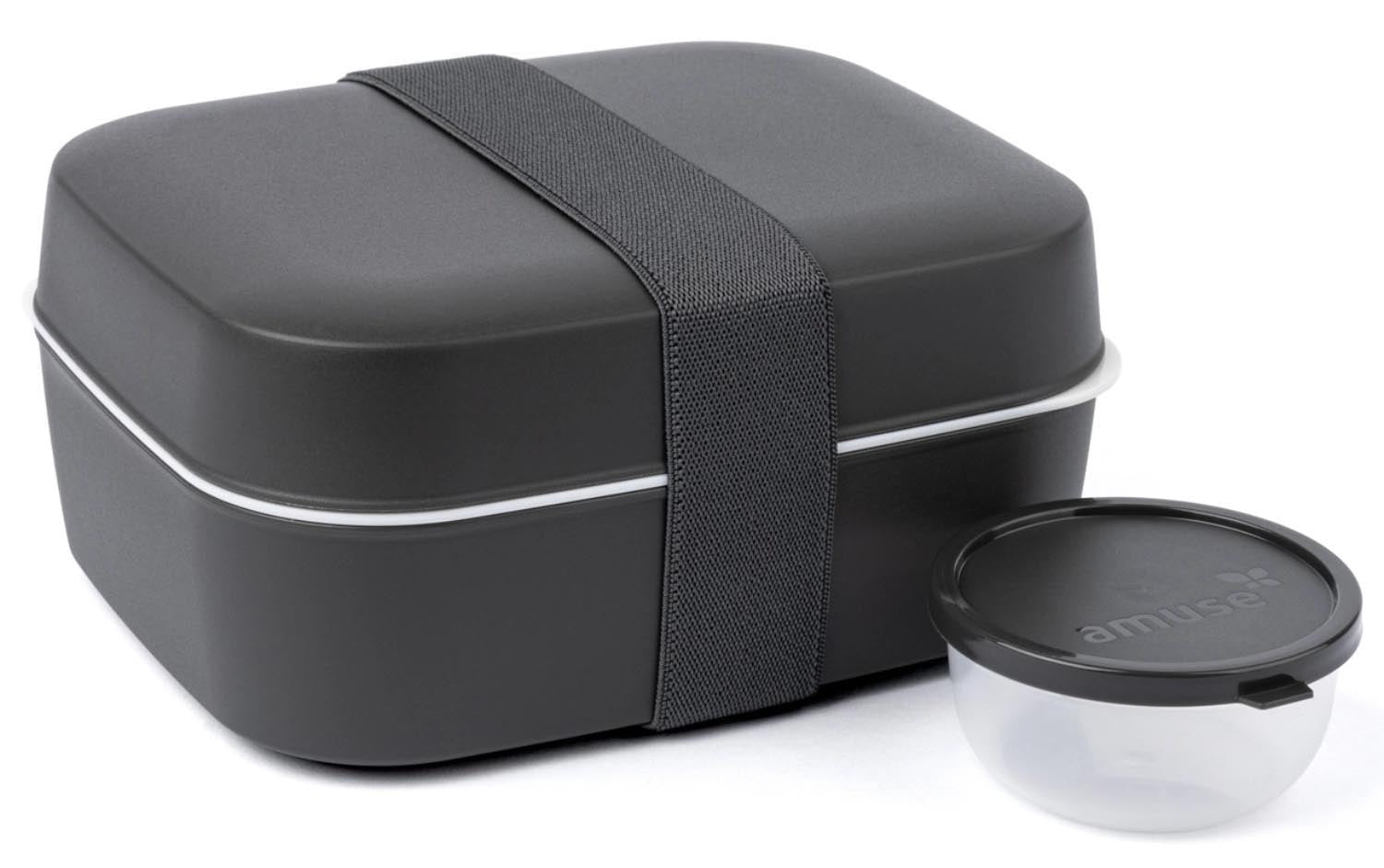 3-in-1 lunch box PP Ch<tc>arc</tc>oal
