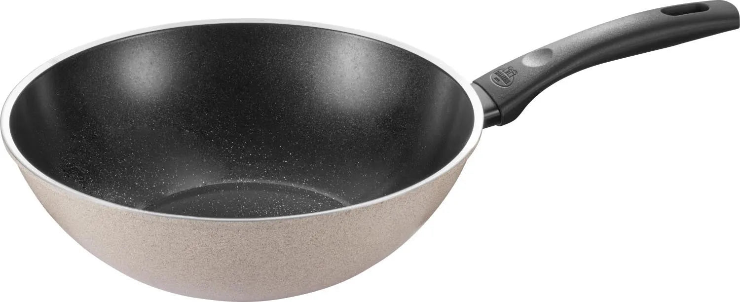 Ledro Wok 28cm in Beige präsentiert im Onlineshop von KAQTU Design AG. Küchengerät ist von Ballarini