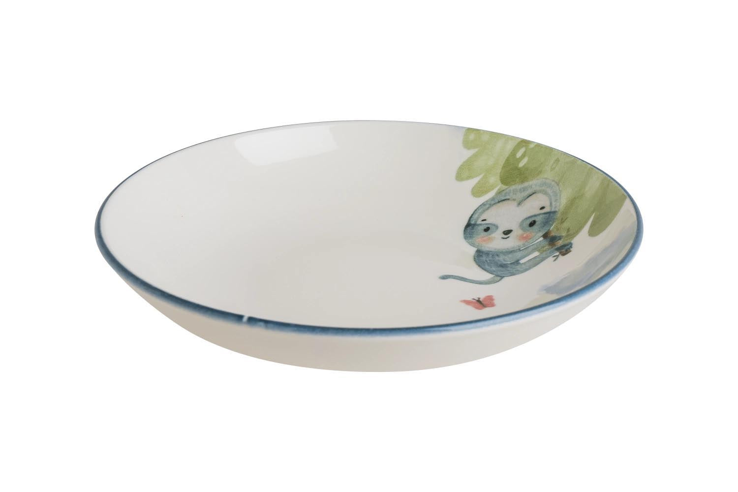 Eleganter tiefer Teller (23 cm, 1 l) aus der Minimeals Bloom Serie von Bonna, ideal für stilvolles Servieren von Speisen.
