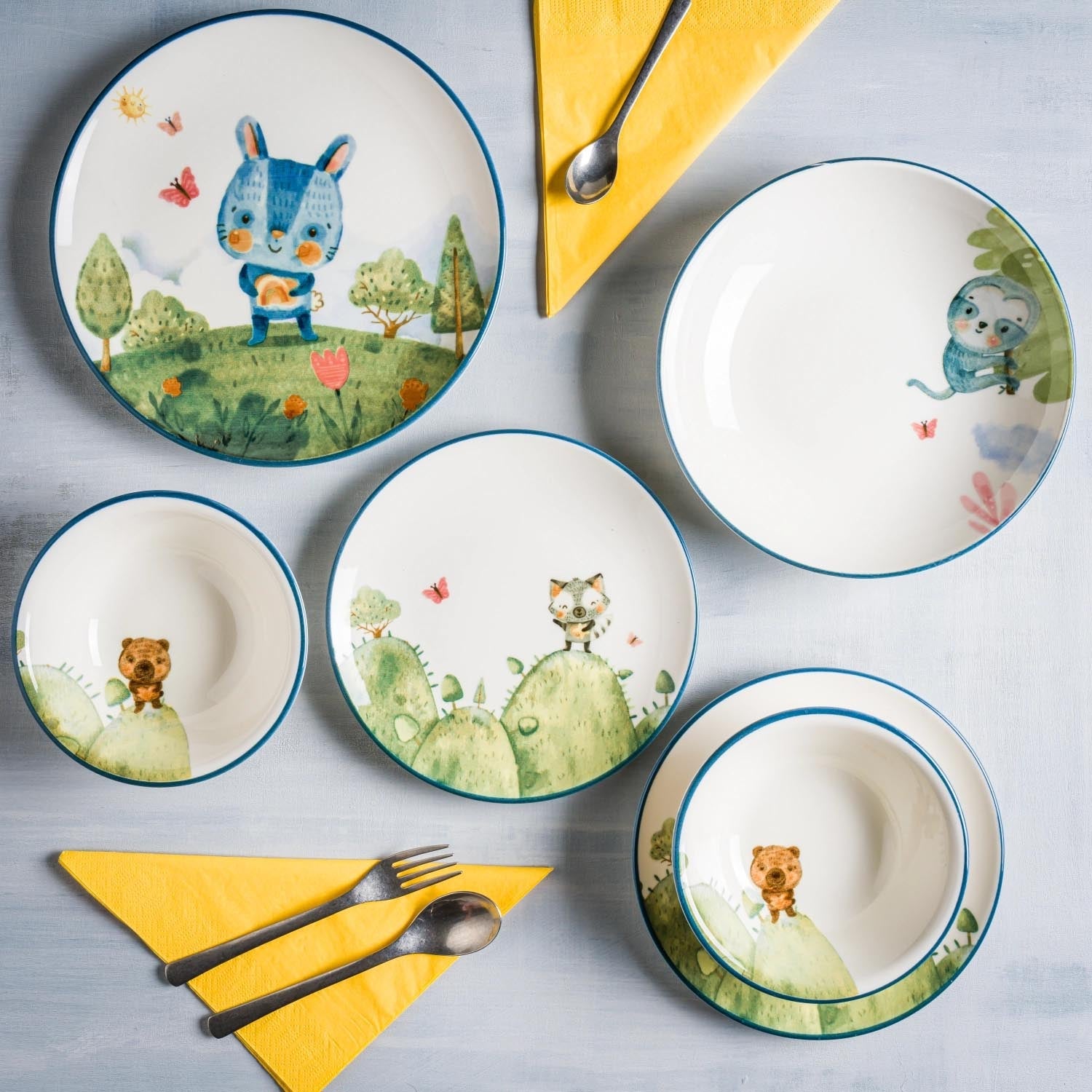 Tiefer Teller (23 cm, 1 l) aus der Minimeals Bloom Kollektion von Bonna, perfekt für ansprechendes Servieren und stilvolle Tischgestaltung.