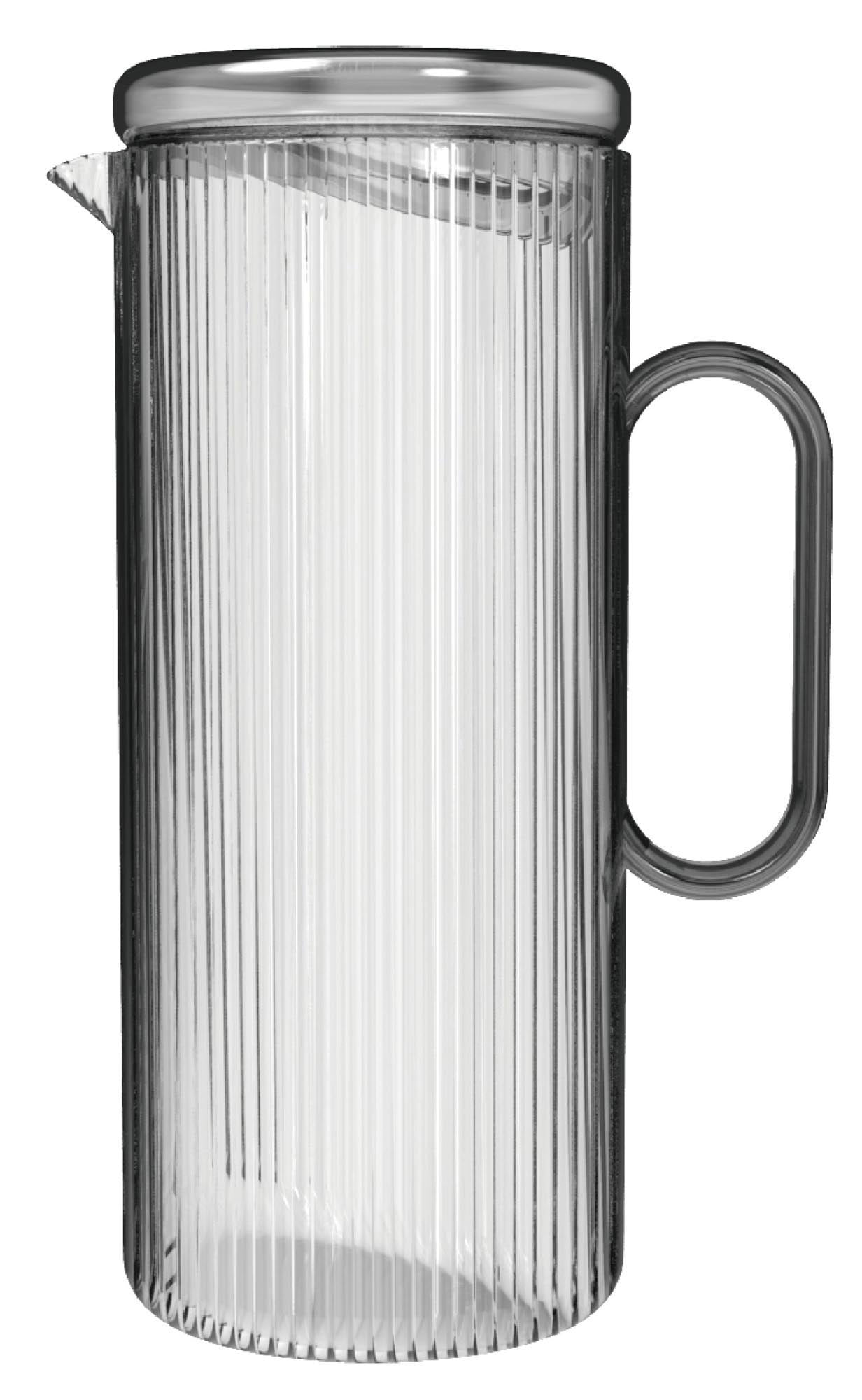 Karaffe aus Borosilikatglas, 1.2l grau in Grau präsentiert im Onlineshop von KAQTU Design AG. Karaffe ist von Nuts Innovations