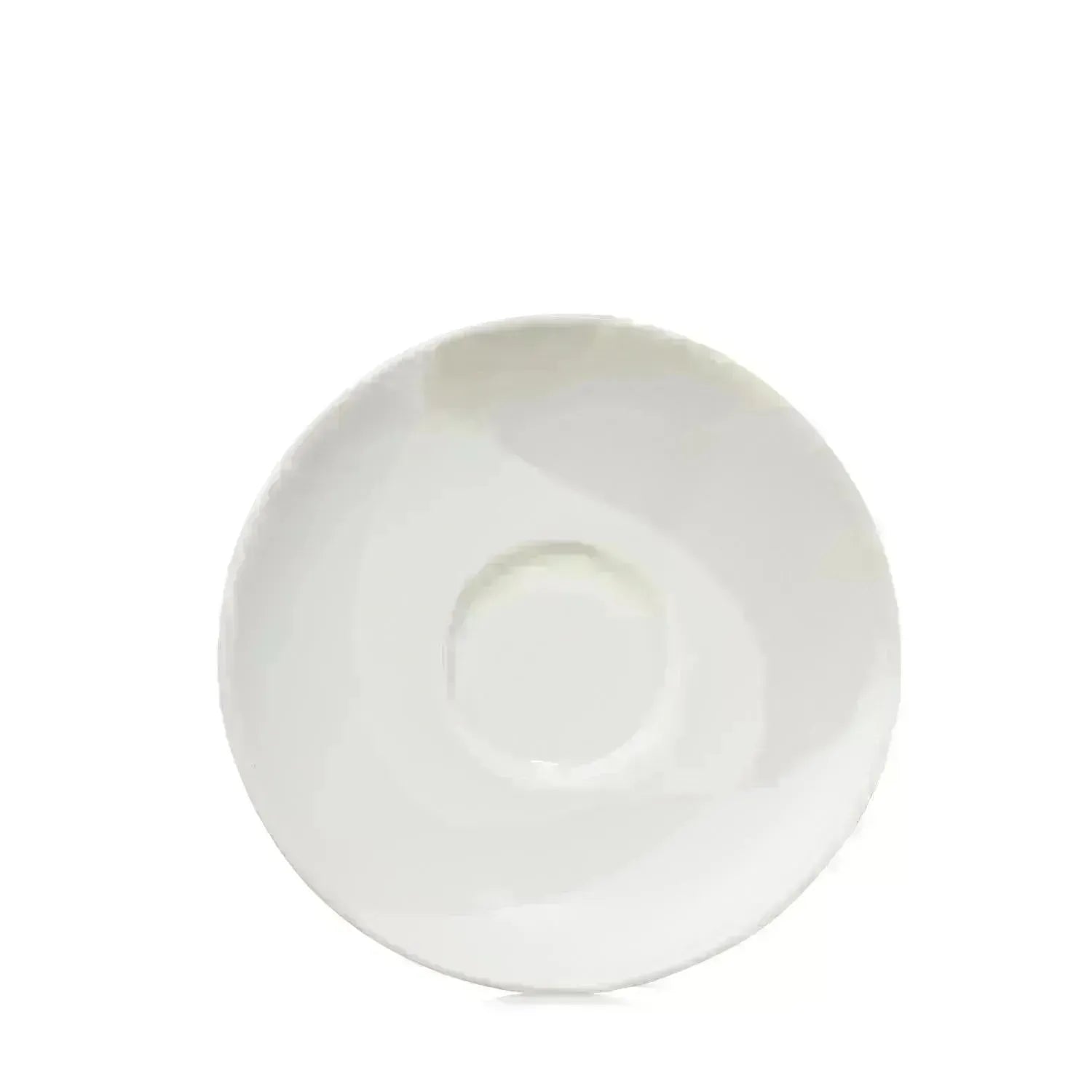 Confluence Espresso Untertasse D13cm H1.3cm leinen al. weiss in Beige präsentiert im Onlineshop von KAQTU Design AG. Espressotassen ist von Revol