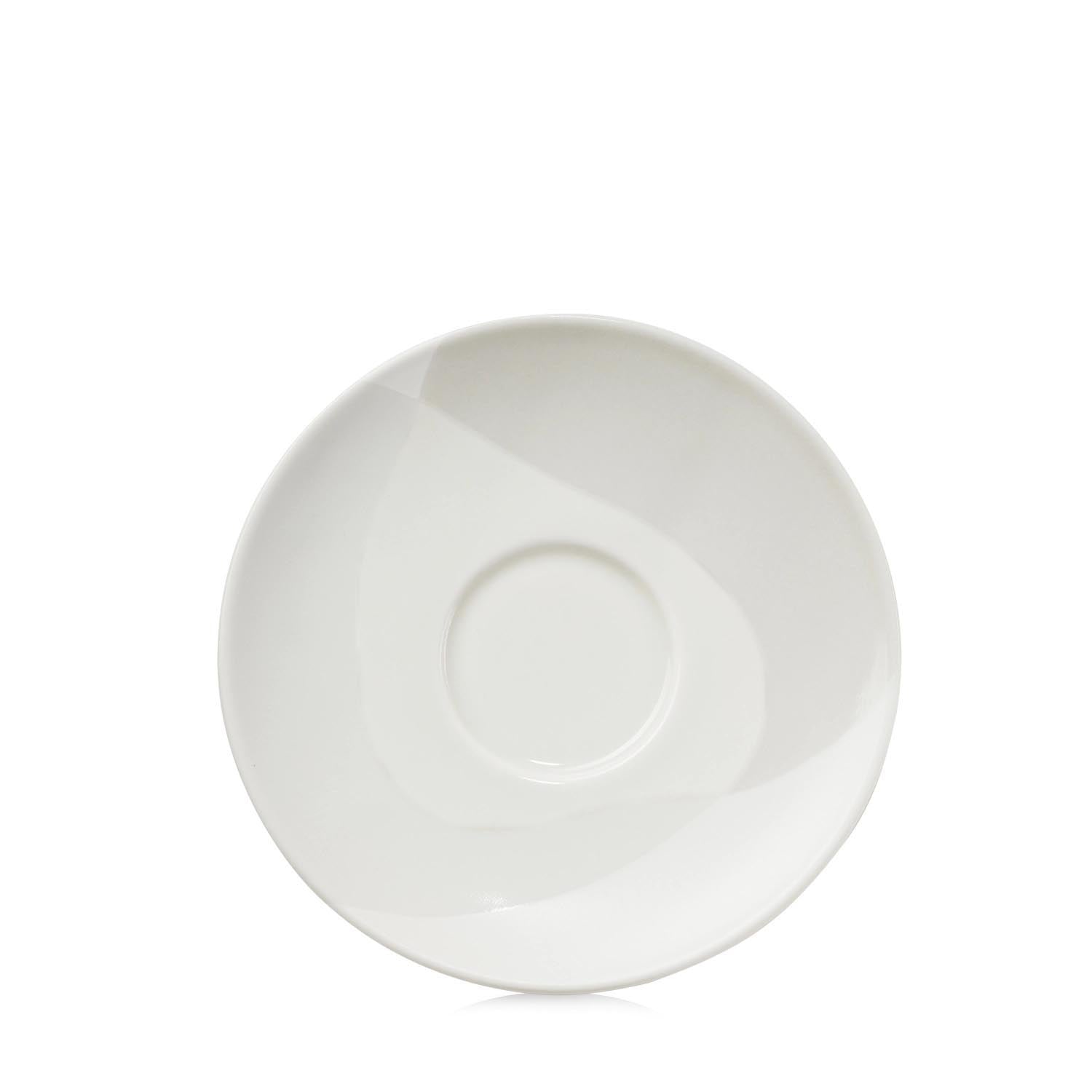 Confluence Espresso Untertasse D13cm H1.3cm leinen al. weiss in Beige präsentiert im Onlineshop von KAQTU Design AG. Espressotassen ist von Revol