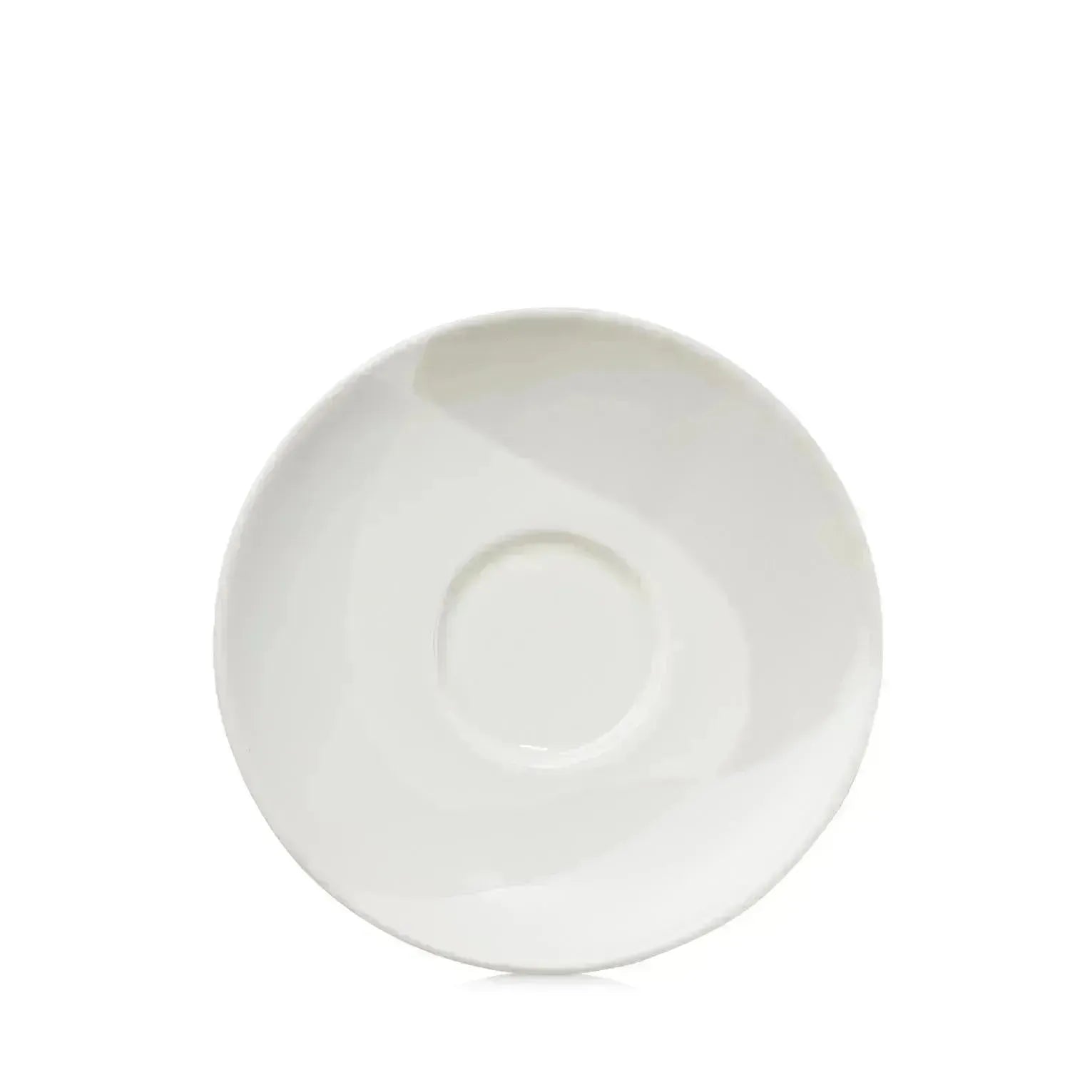 Confluence Espresso Untertasse D13cm H1.3cm leinen al. weiss in Beige präsentiert im Onlineshop von KAQTU Design AG. Espressotassen ist von Revol