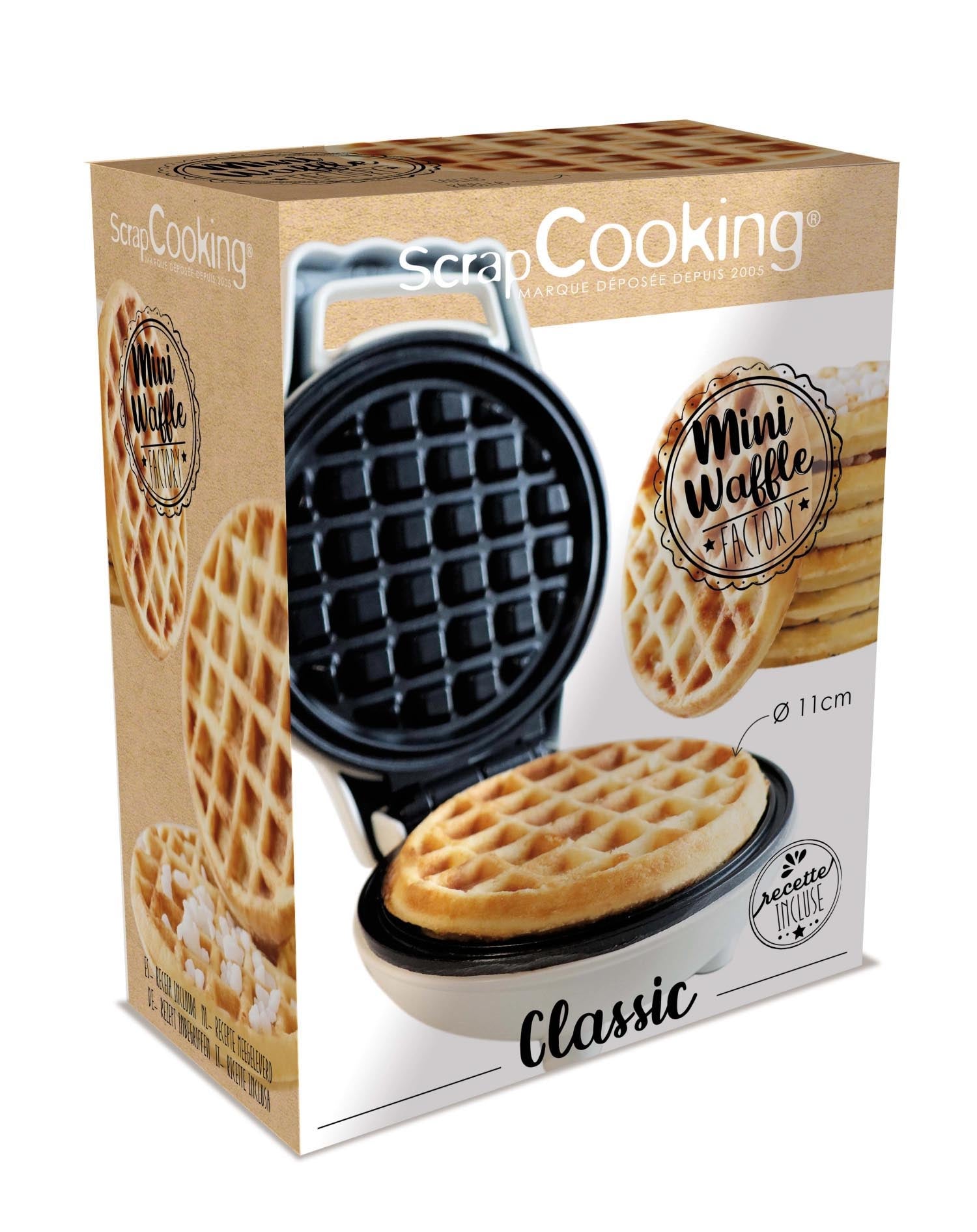Waffeleisen Mini Factory Classic in Weiss präsentiert im Onlineshop von KAQTU Design AG. Küchengerät ist von Scrap Cooking
