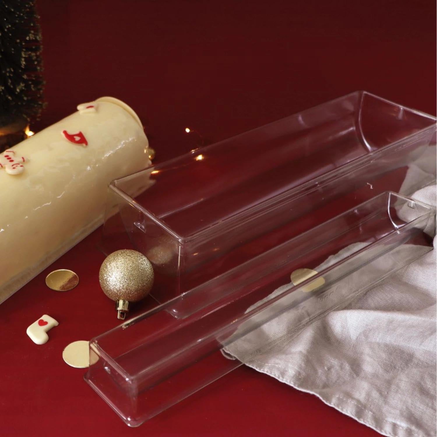 2er Set Bûche von Scrap Cooking: Perfekt für kreative Desserts, inklusive Innenform für individuelle Füllungen.