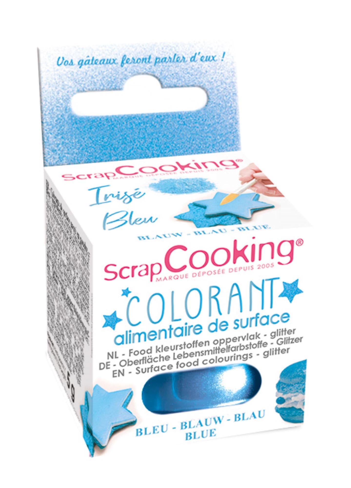 Farbpulver kaltes Oberflächendekor irisierend blau in Blau präsentiert im Onlineshop von KAQTU Design AG. Lebensmittel ist von Scrap Cooking