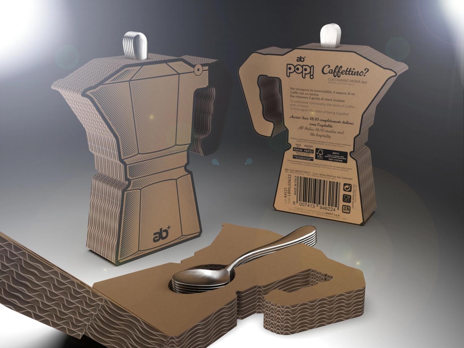 Elegantes 6er Set Mokkalöffel von Abert, ideal für Kaffee und Desserts, aus hochwertigem Material, stilvoll und praktisch.