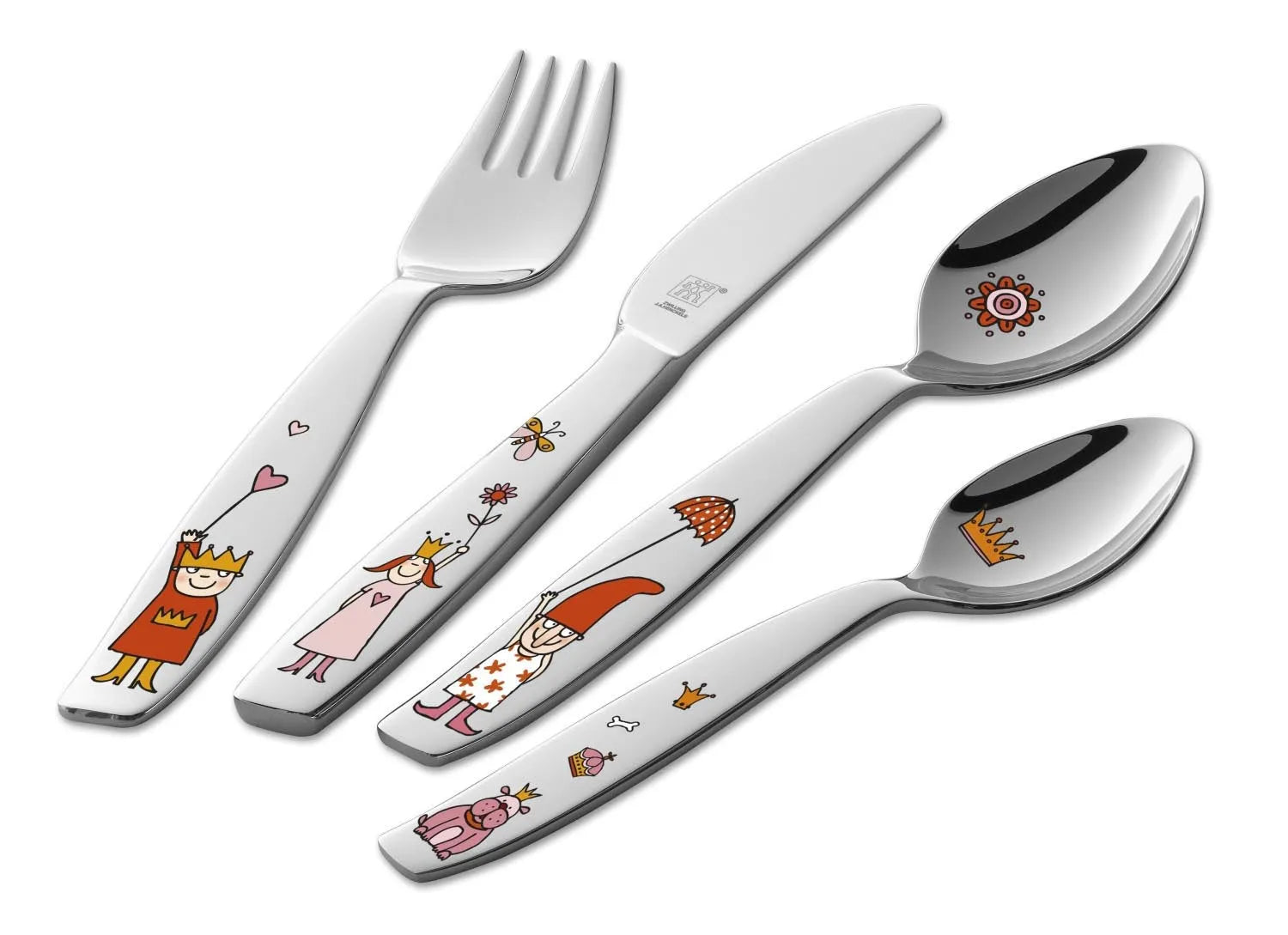 Das 4-teilige Kinderbesteck Emilie von Zwilling ist ideal für Kinderhände, mit kindgerechtem Design und hochwertigem Edelstahl.