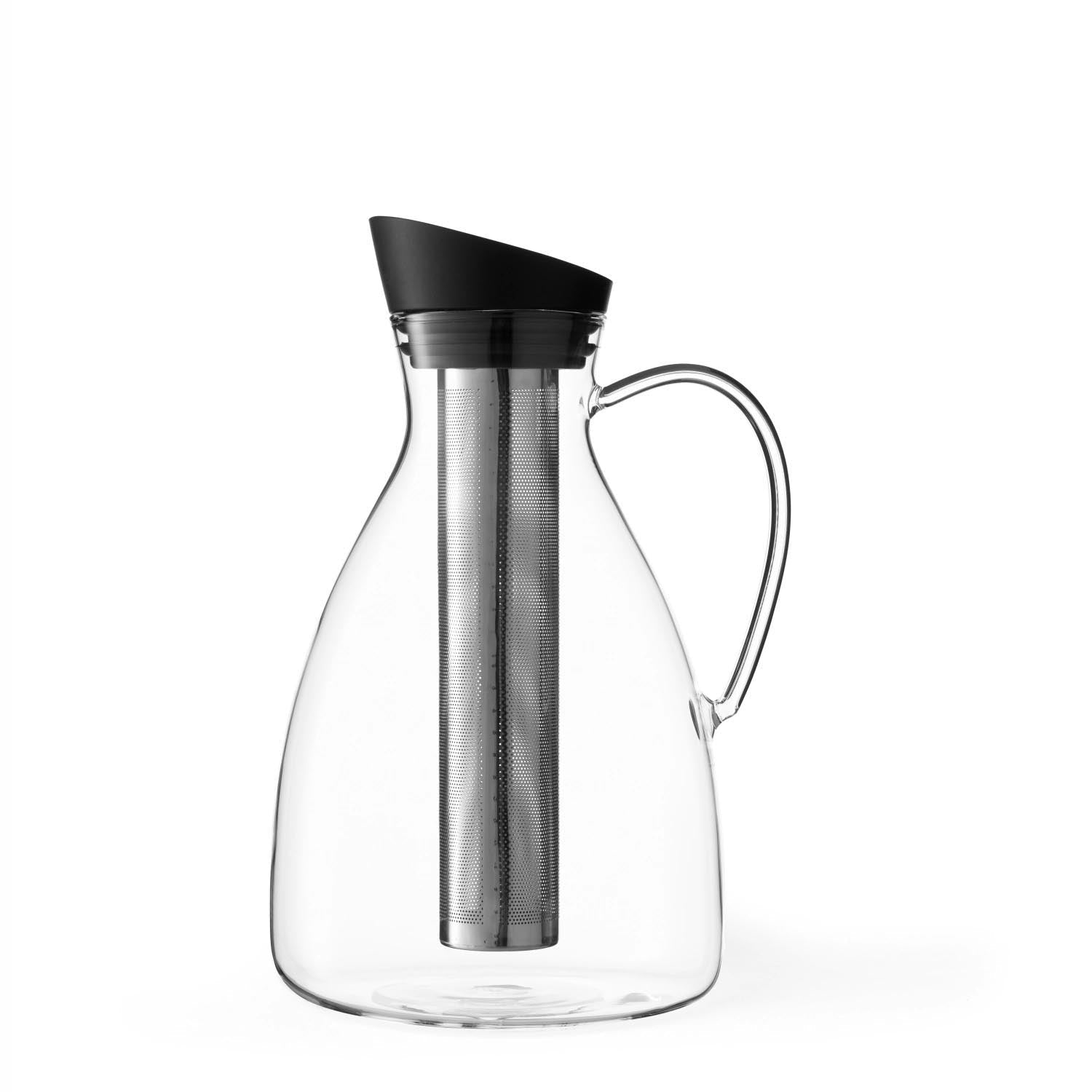Infusion Karaffe Eistee gross 2l Borosilikat in Schwarz präsentiert im Onlineshop von KAQTU Design AG. Karaffe ist von Viva