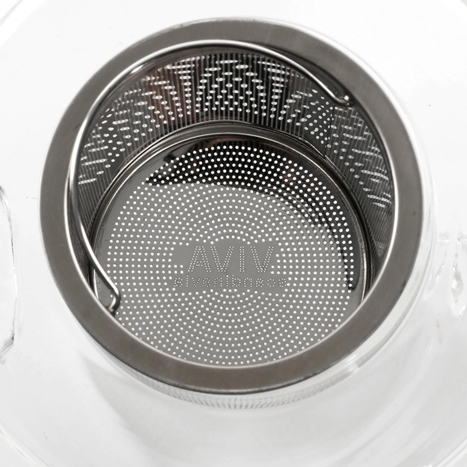 Moderner Teekrug aus robustem Borosilikatglas, 0.5l, mit edlem Holzdeckel, perfekt für stilvollen Teegenuss und zeitgemäßes Design.