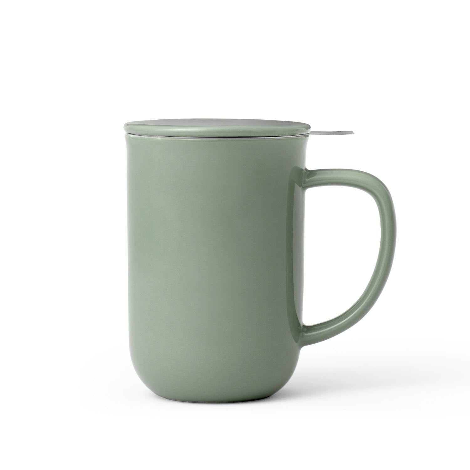 Minima Balance Teetasse 500ml H14cm Porzellan grün in Grün präsentiert im Onlineshop von KAQTU Design AG. Tasse ist von Viva