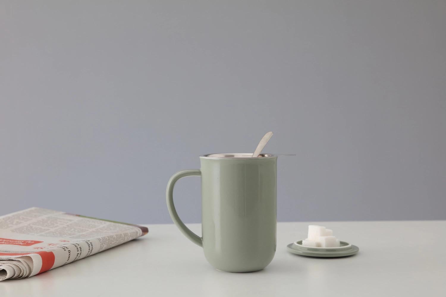 Minima Balance tasse à thé 500ml H14cm porcelaine verte