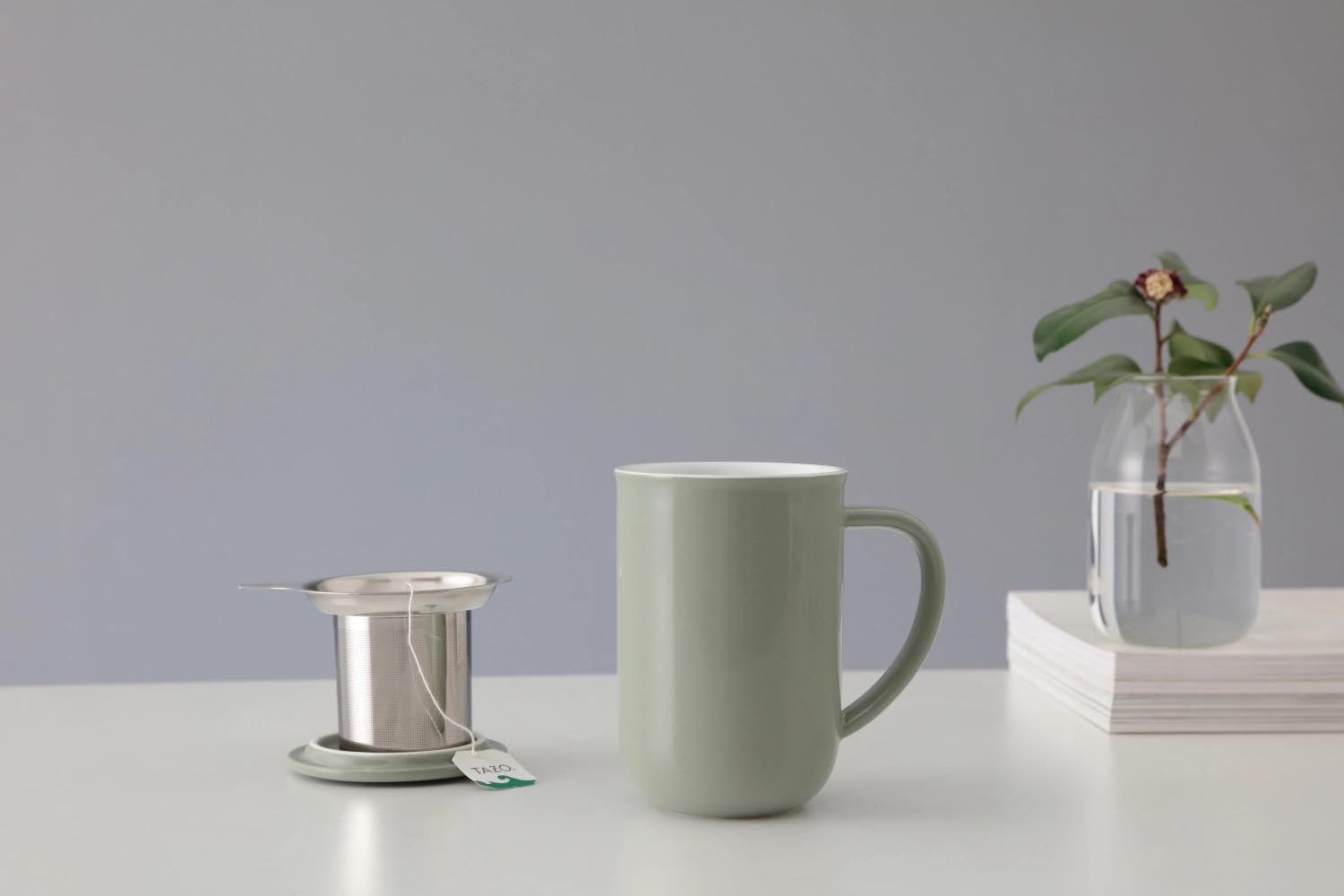 Minima Balance tasse à thé 500ml H14cm porcelaine verte