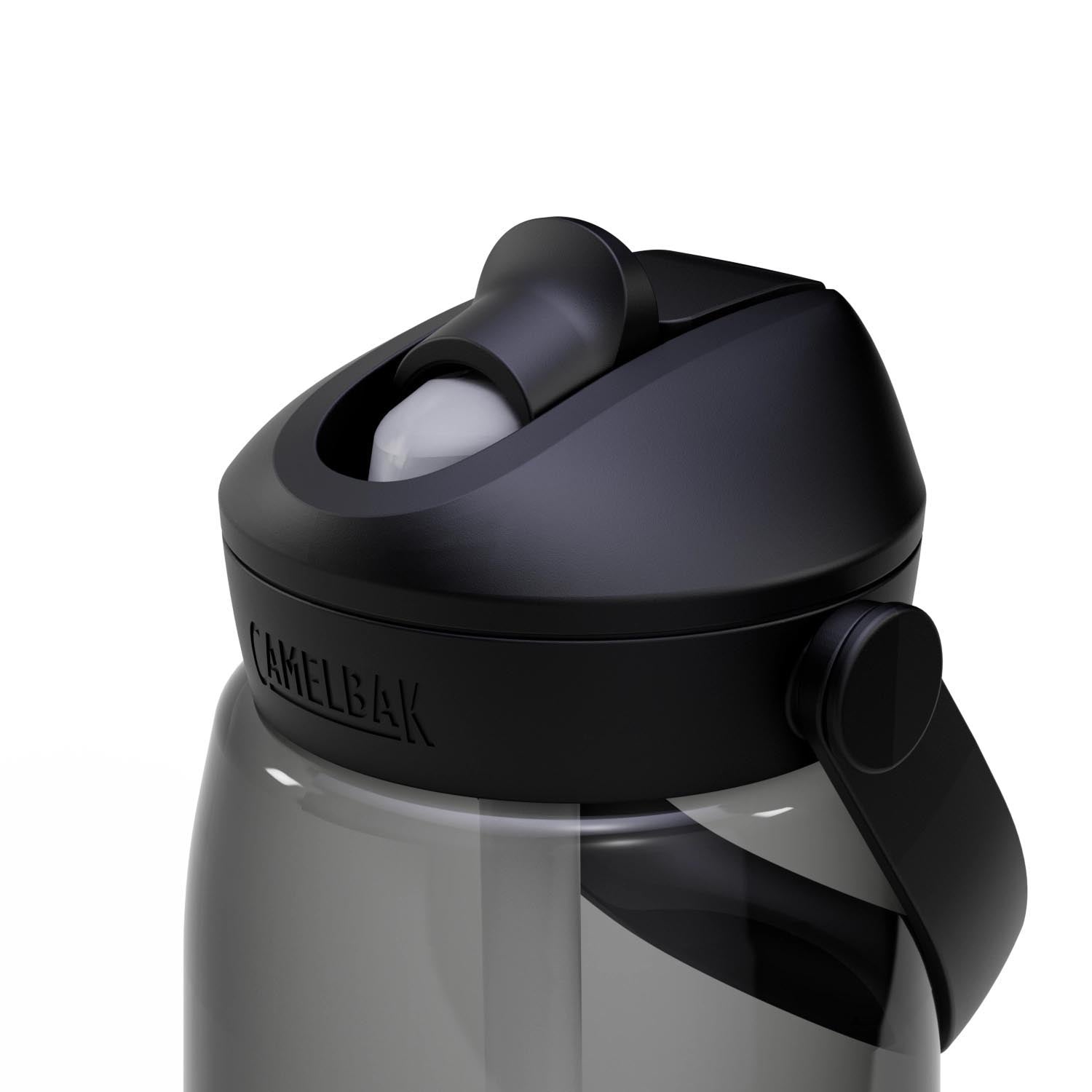 Thrive Flip Straw 1.0l charcoal in Grau präsentiert im Onlineshop von KAQTU Design AG. Trinkflasche ist von Camelbak