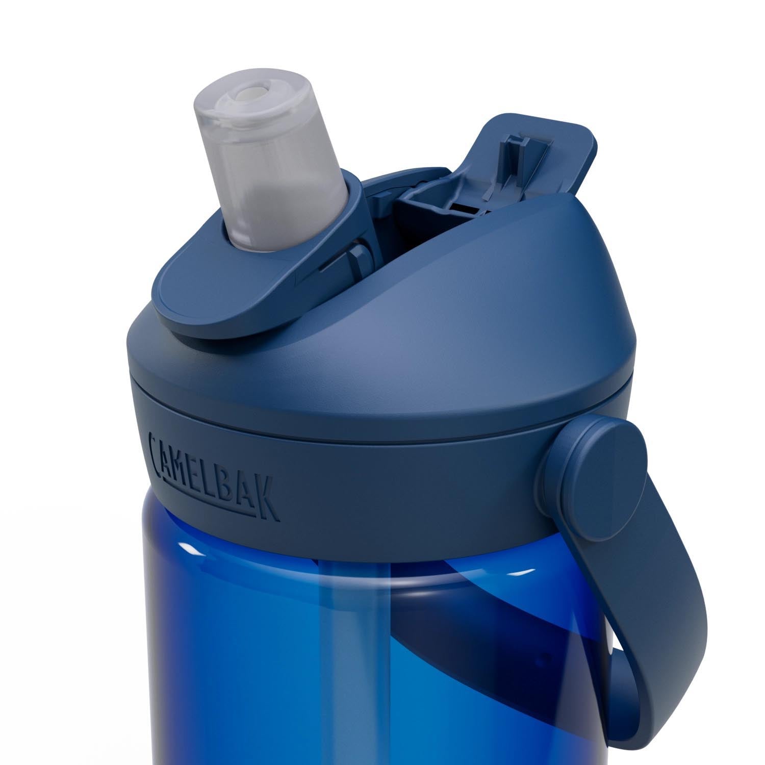 Thrive Flip Straw 0.6l oxford in Blau präsentiert im Onlineshop von KAQTU Design AG. Trinkflasche ist von Camelbak