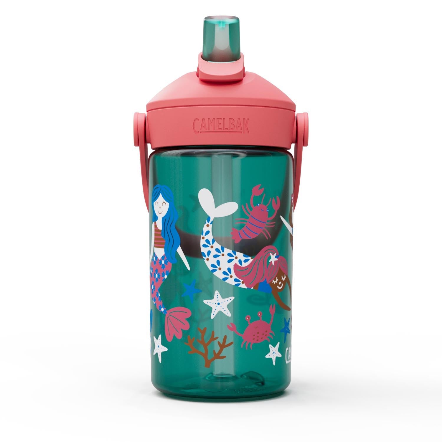 Thrive Flip Straw Kids 0.4l mermaid friends in Mehrfarbig präsentiert im Onlineshop von KAQTU Design AG. Trinkflasche ist von Camelbak