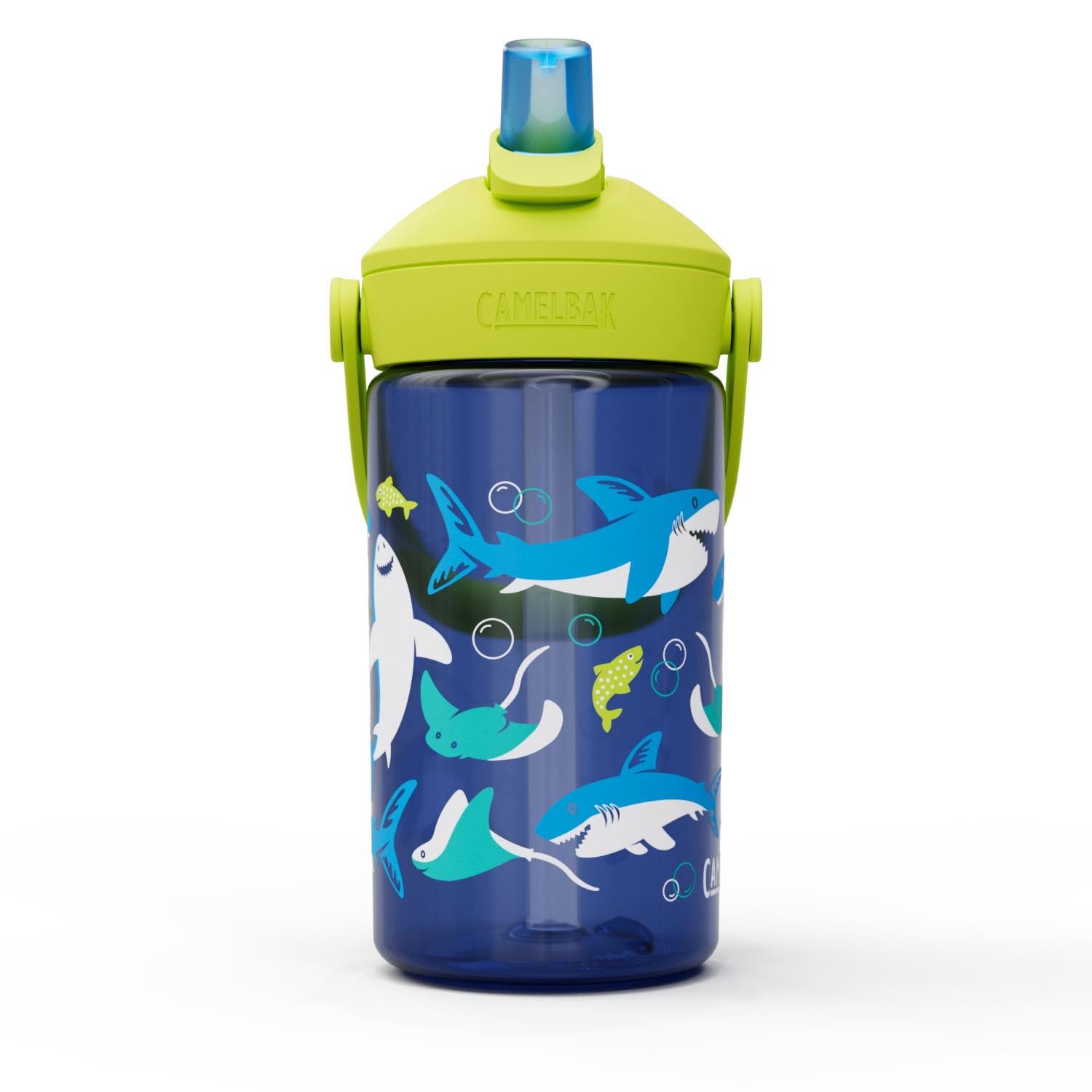 Thrive Flip Straw Kids 0.4l sharks and rays in Mehrfarbig präsentiert im Onlineshop von KAQTU Design AG. Trinkflasche ist von Camelbak