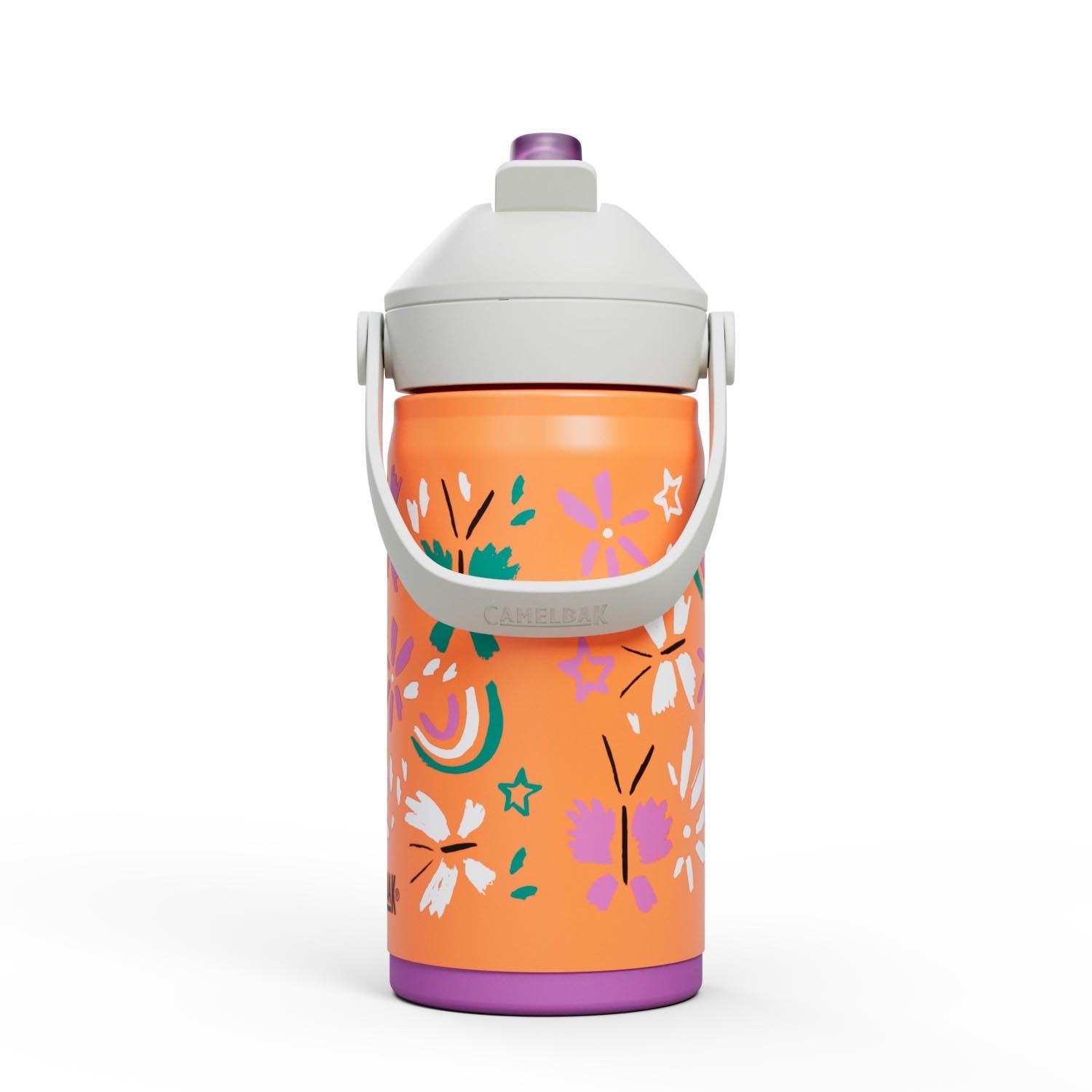 Thrive Flip Straw Kids VSS 0.35l butterfly rainbow in Orange präsentiert im Onlineshop von KAQTU Design AG. Trinkflasche ist von Camelbak