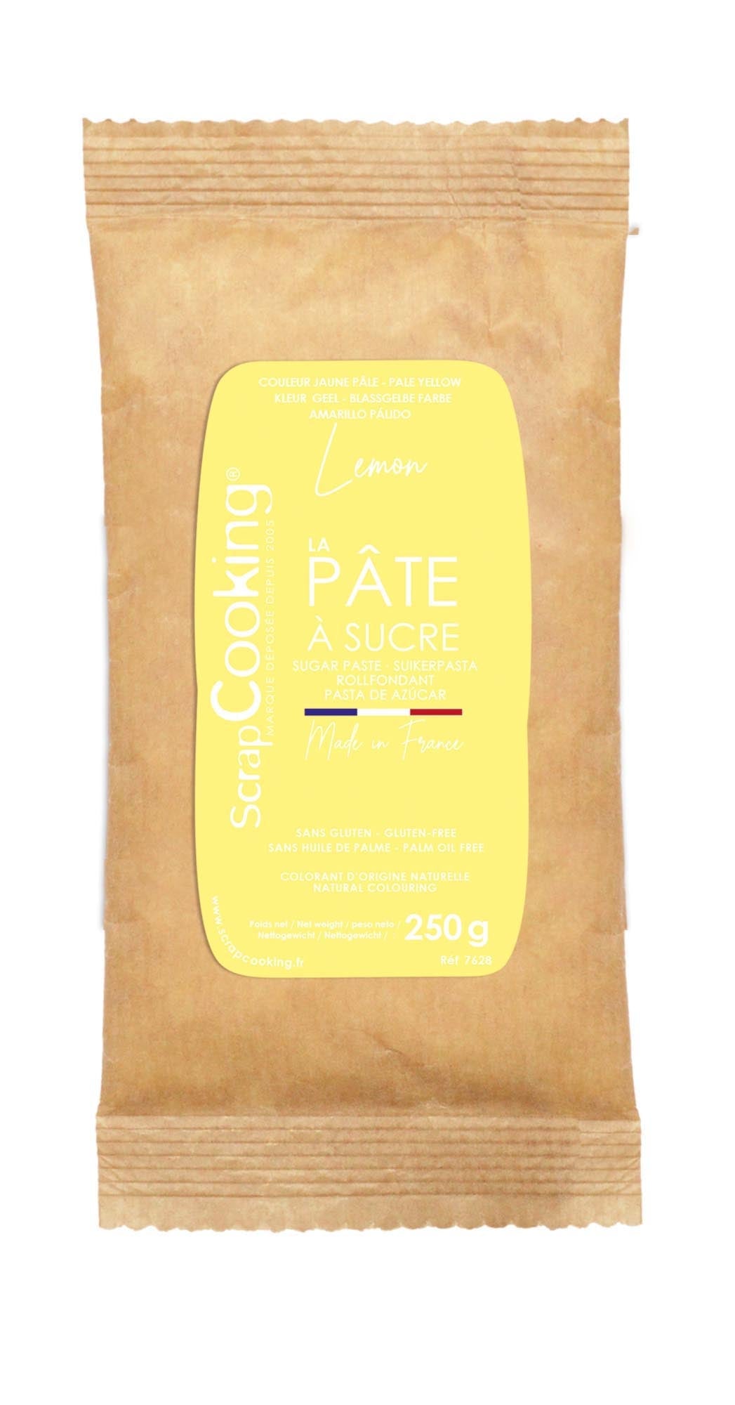 Zuckerpaste natürlich 250g lemon in Gelb präsentiert im Onlineshop von KAQTU Design AG. Lebensmittel ist von Scrap Cooking