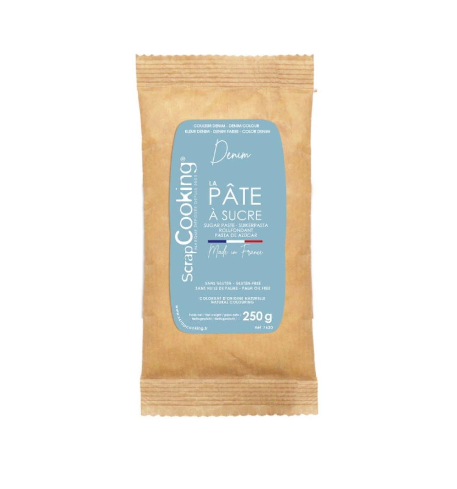 Zuckerpaste natürlich 250g denim in Blau präsentiert im Onlineshop von KAQTU Design AG. Lebensmittel ist von Scrap Cooking