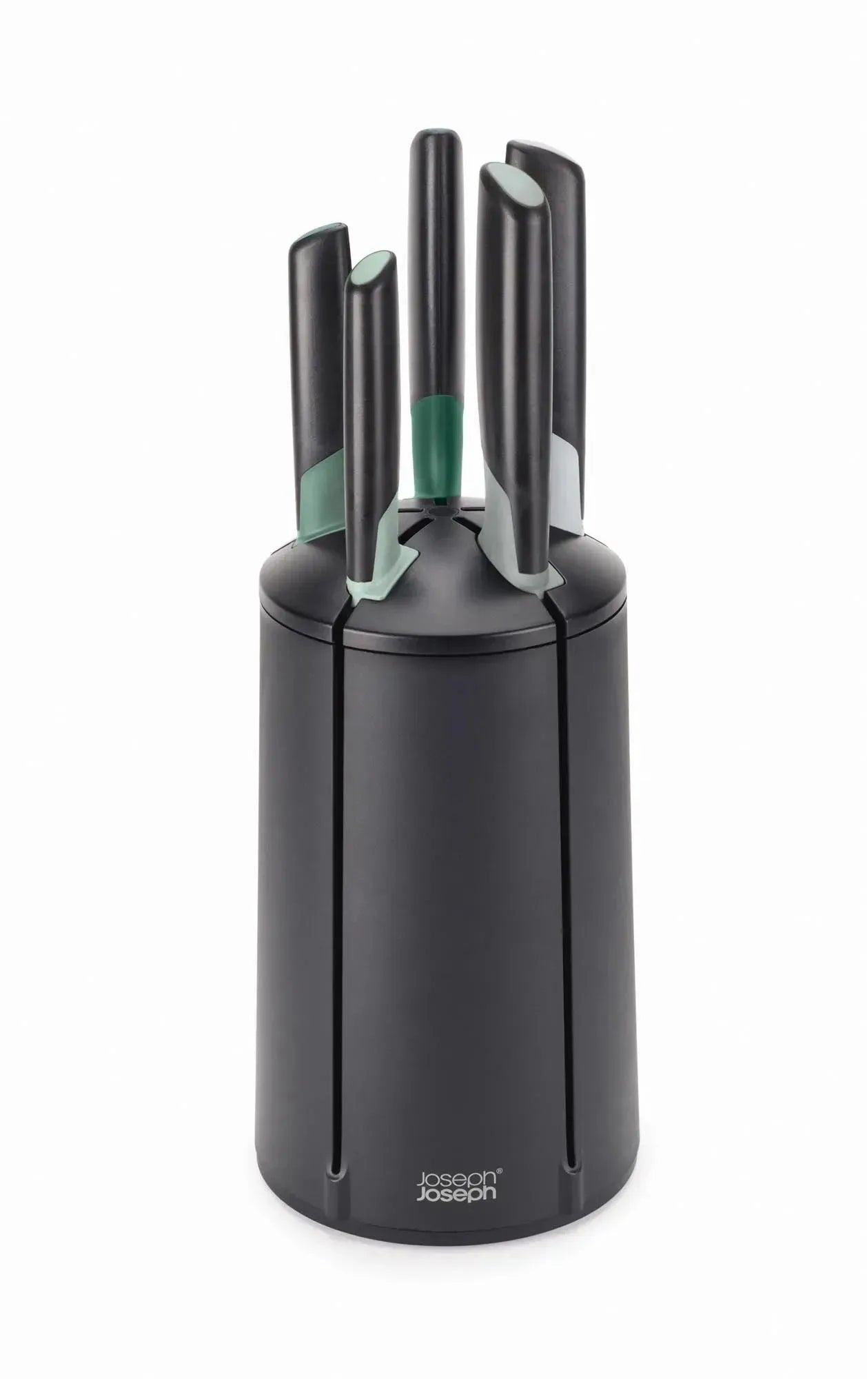 Elevate Messer Karussell 5tlg. sage in Grün präsentiert im Onlineshop von KAQTU Design AG. Küchenmesser ist von Joseph Joseph