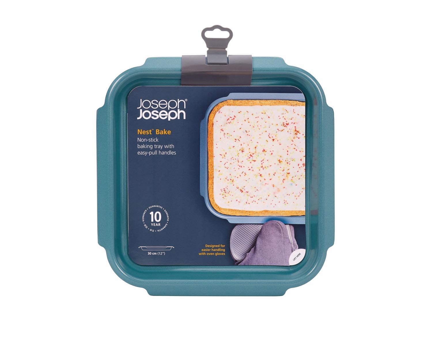 Antihaft-Backform Nest Bake M von Joseph Joseph, 30x33cm, 3cm hoch, ideal für gleichmäßiges Backen und einfache Reinigung.