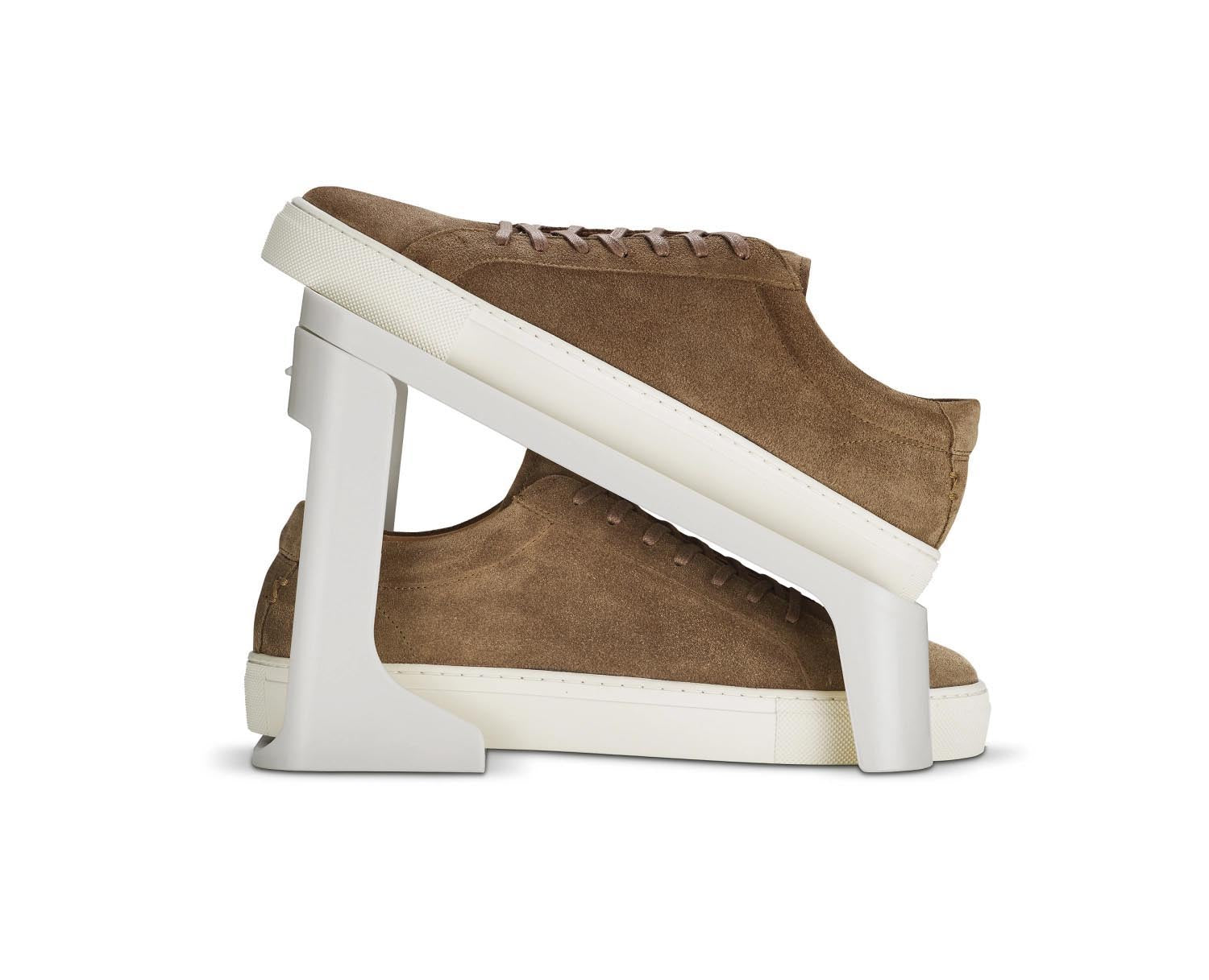 2er-Set Schuhcaddy von Joseph Joseph, perfekt für die Schuhorganisation. Kompakt, aus robustem PP, in stilvollem Ecru, H19cm L26cm.